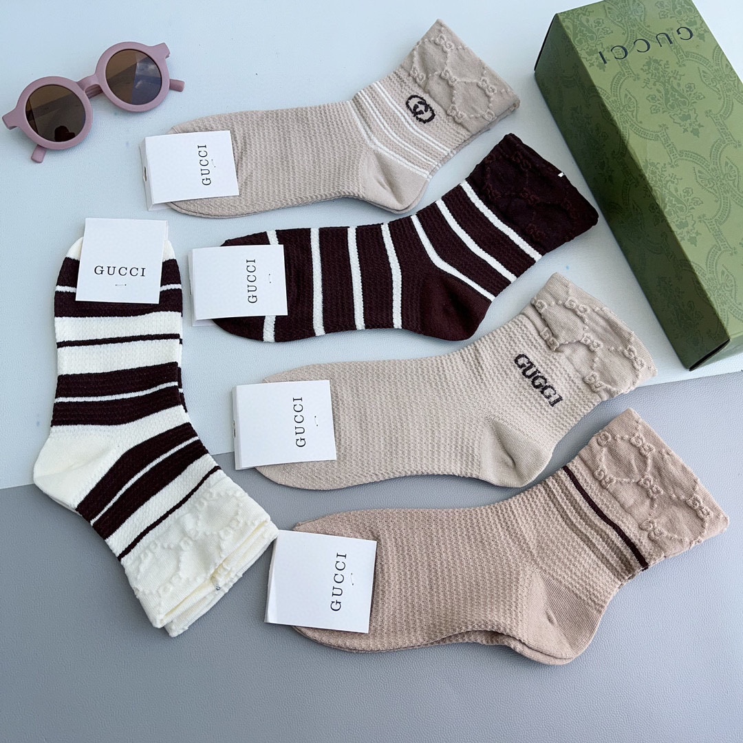Bagsaaa Set Gvc*1 Socks 5 Styles