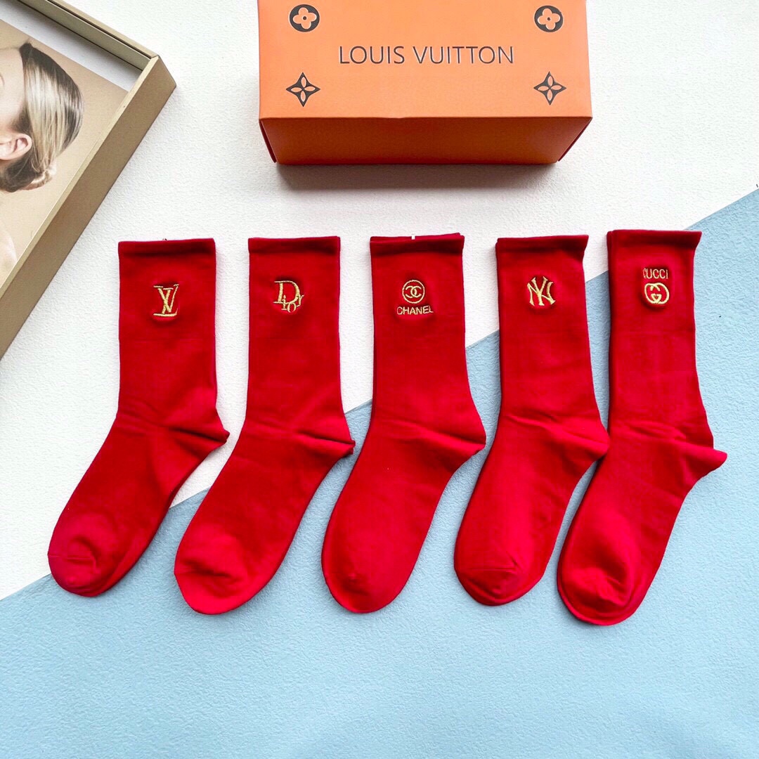 Bagsaaa Set L0vis Vvtt0n Red Socks 5 brands