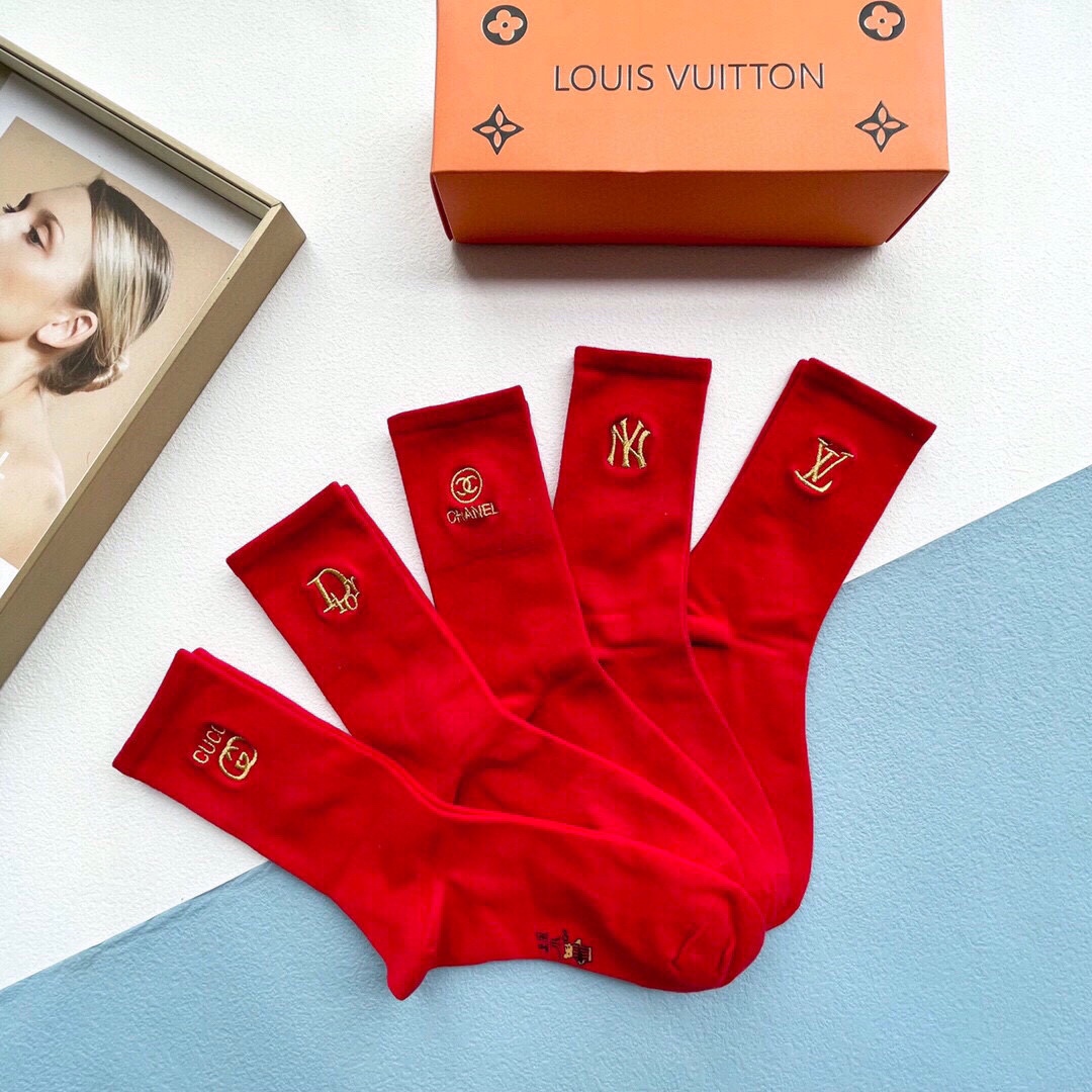 Bagsaaa Set L0vis Vvtt0n Red Socks 5 brands