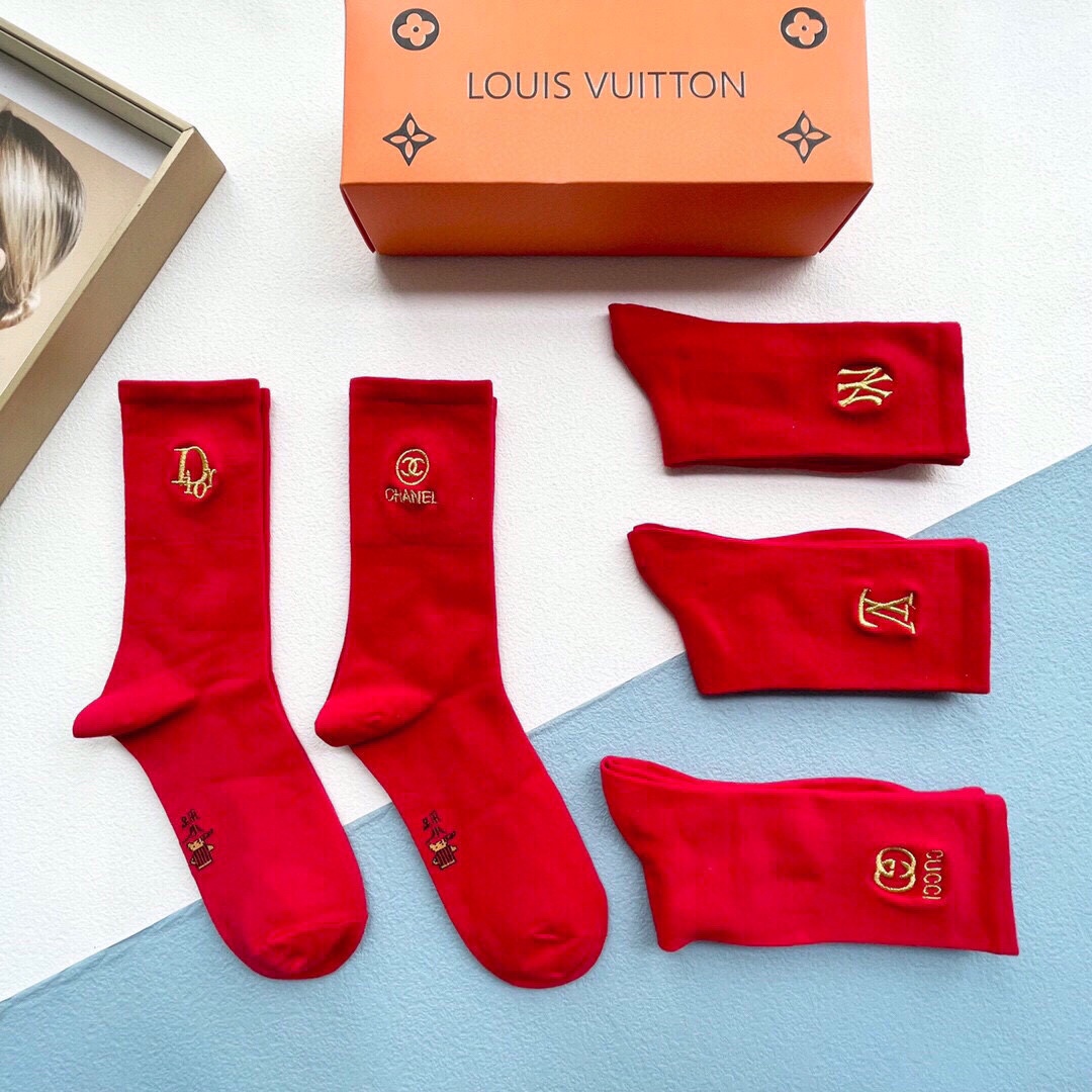 Bagsaaa Set L0vis Vvtt0n Red Socks 5 brands