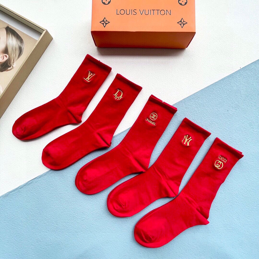 Bagsaaa Set L0vis Vvtt0n Red Socks 5 brands