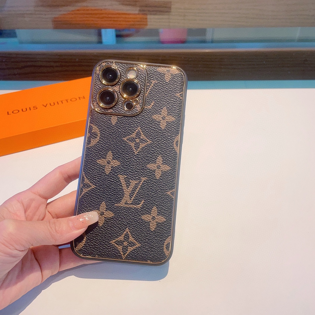 Bagsaaa L0vis Vvtt0n Monogram Brown Phone Case