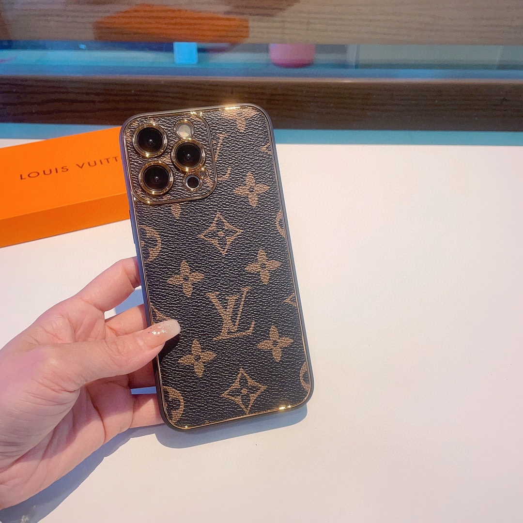 Bagsaaa L0vis Vvtt0n Monogram Brown Phone Case