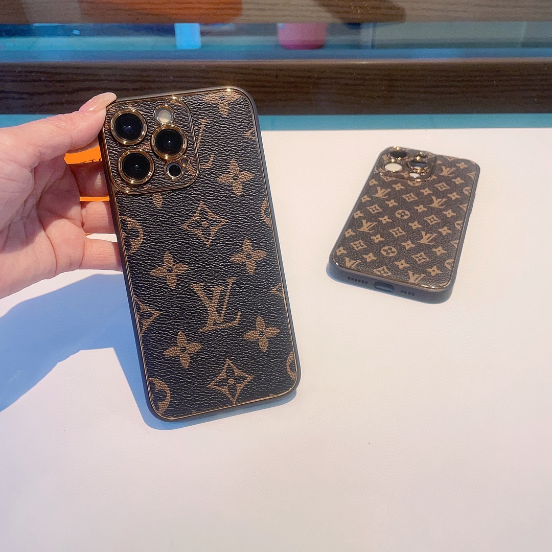 Bagsaaa L0vis Vvtt0n Monogram Brown Phone Case