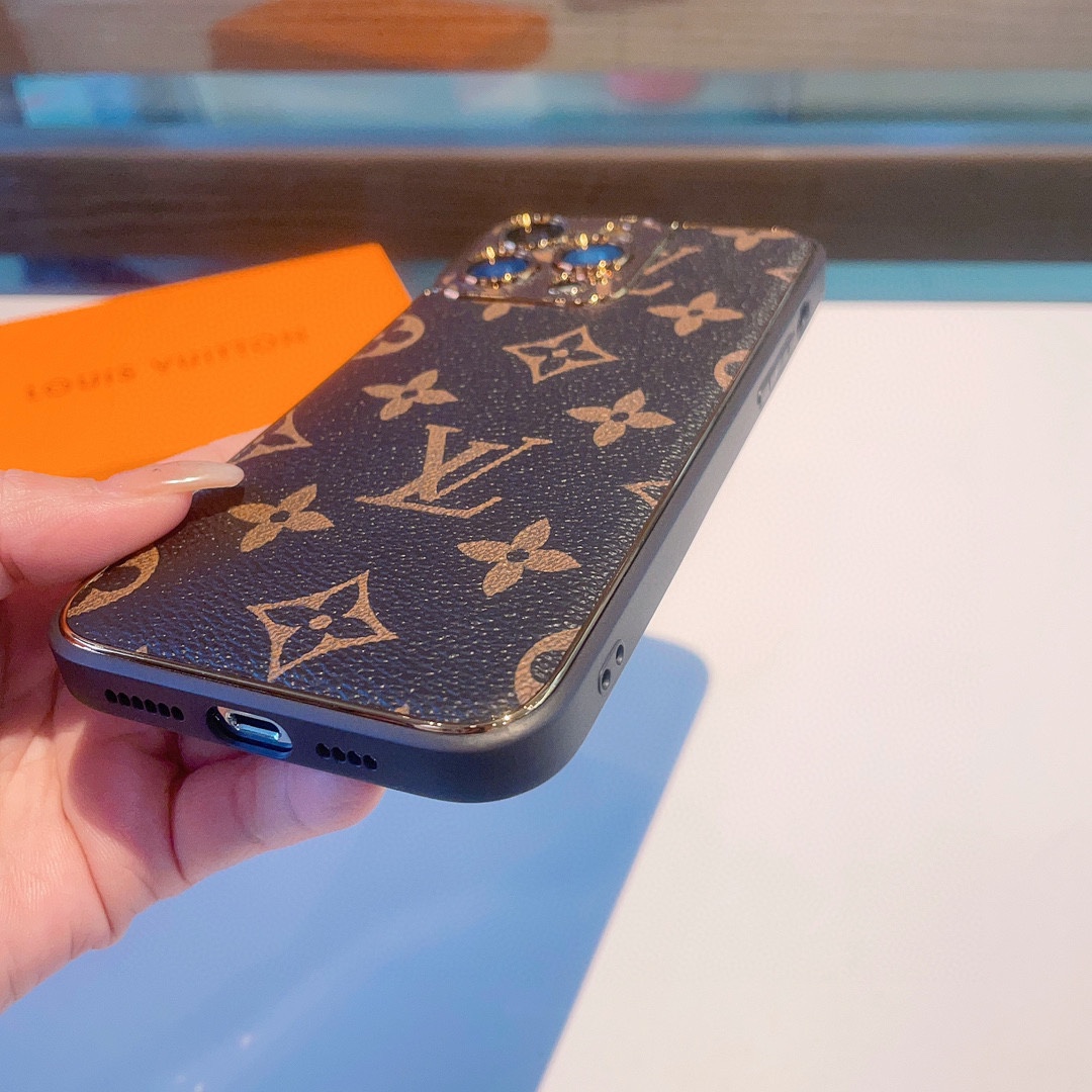 Bagsaaa L0vis Vvtt0n Monogram Brown Phone Case