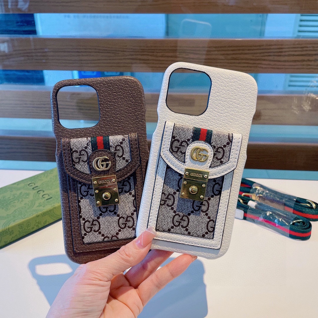 Bagsaaa Gvc*1 Phone Case With Strap 2 colors