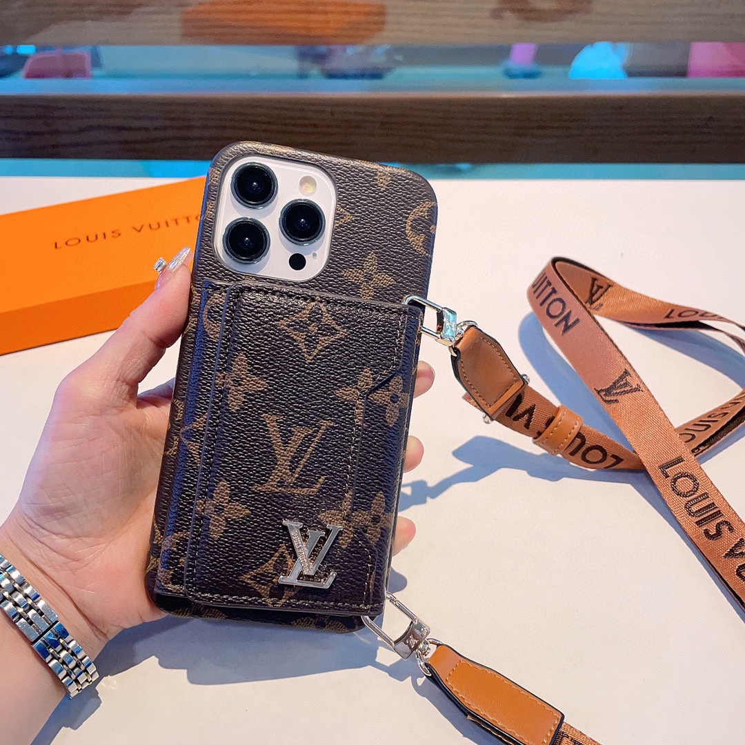 Bagsaaa L0vis Vvtt0n Phone Case With Strap