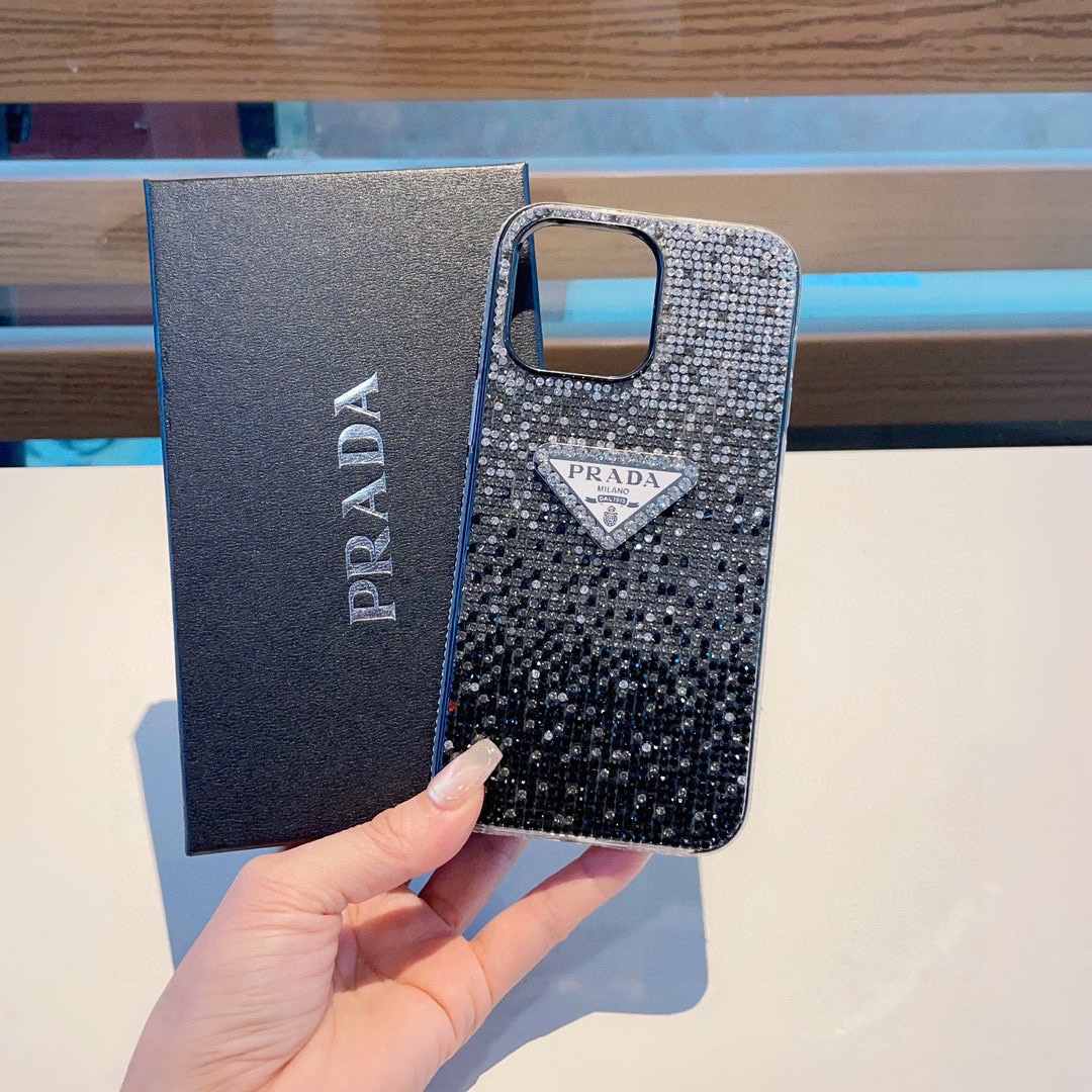 Bagsaaa Pra*a Crystal Phone Case