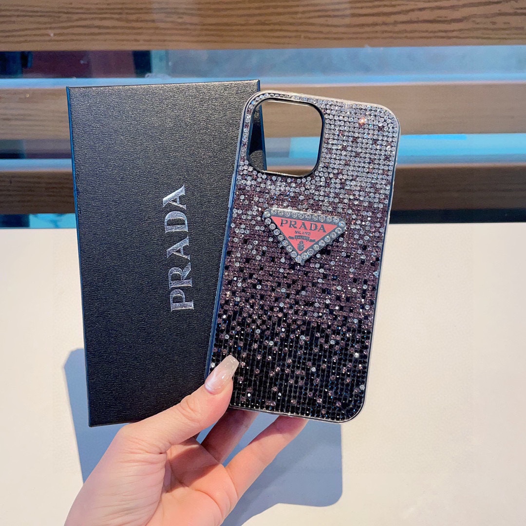 Bagsaaa Pra*a Crystal Phone Case