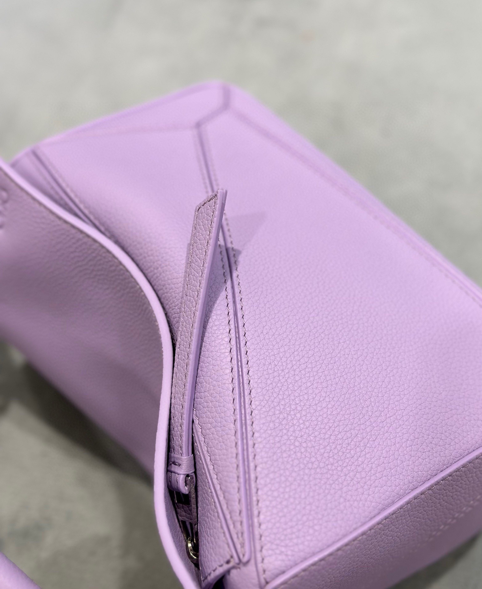 Bagsaaa L0ew* Puzzle Purple Bag - 24x10x14cm