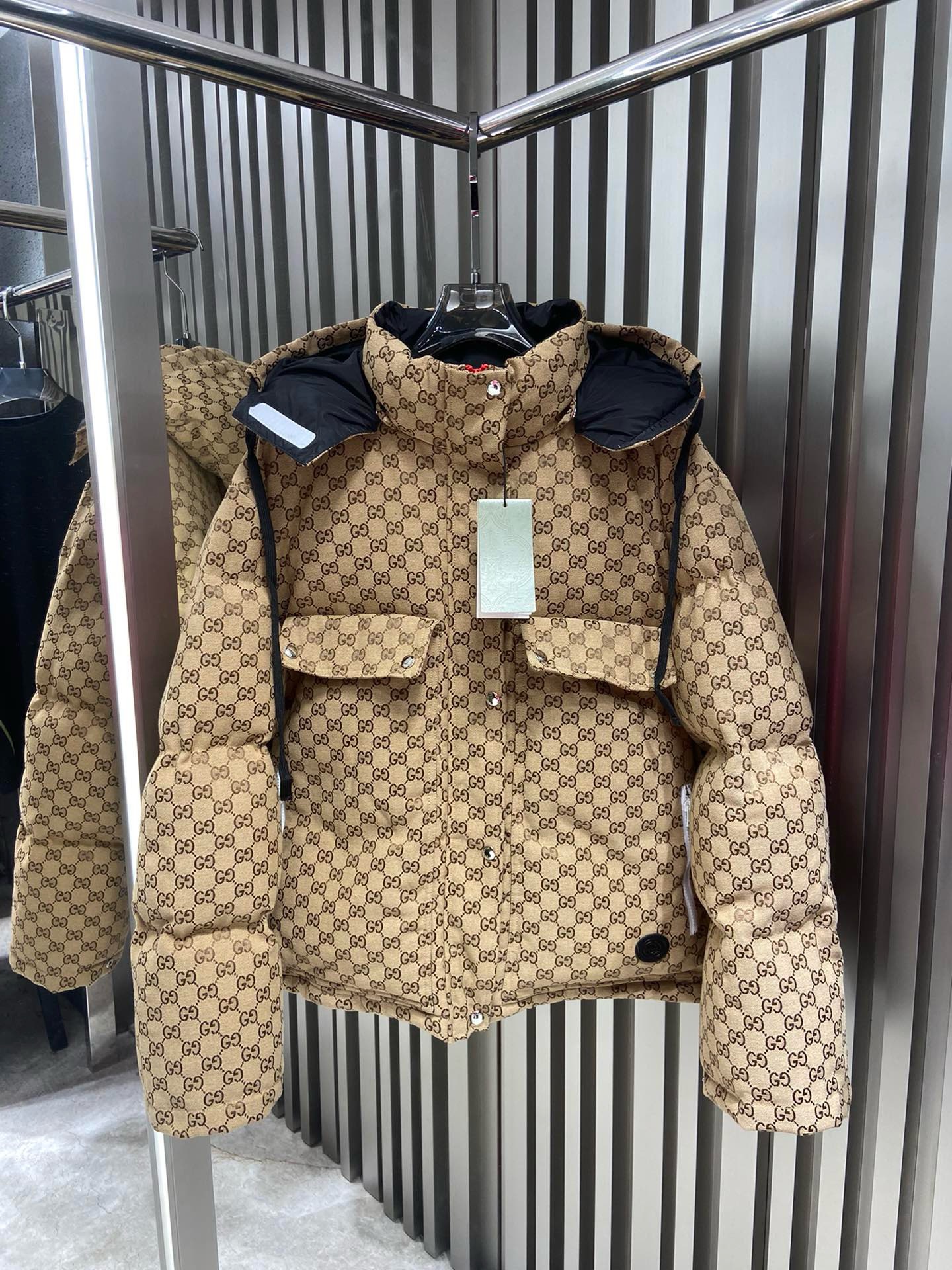 Bagsaaa Gvc*1 Down jacket with removable hood Carmel/Brown