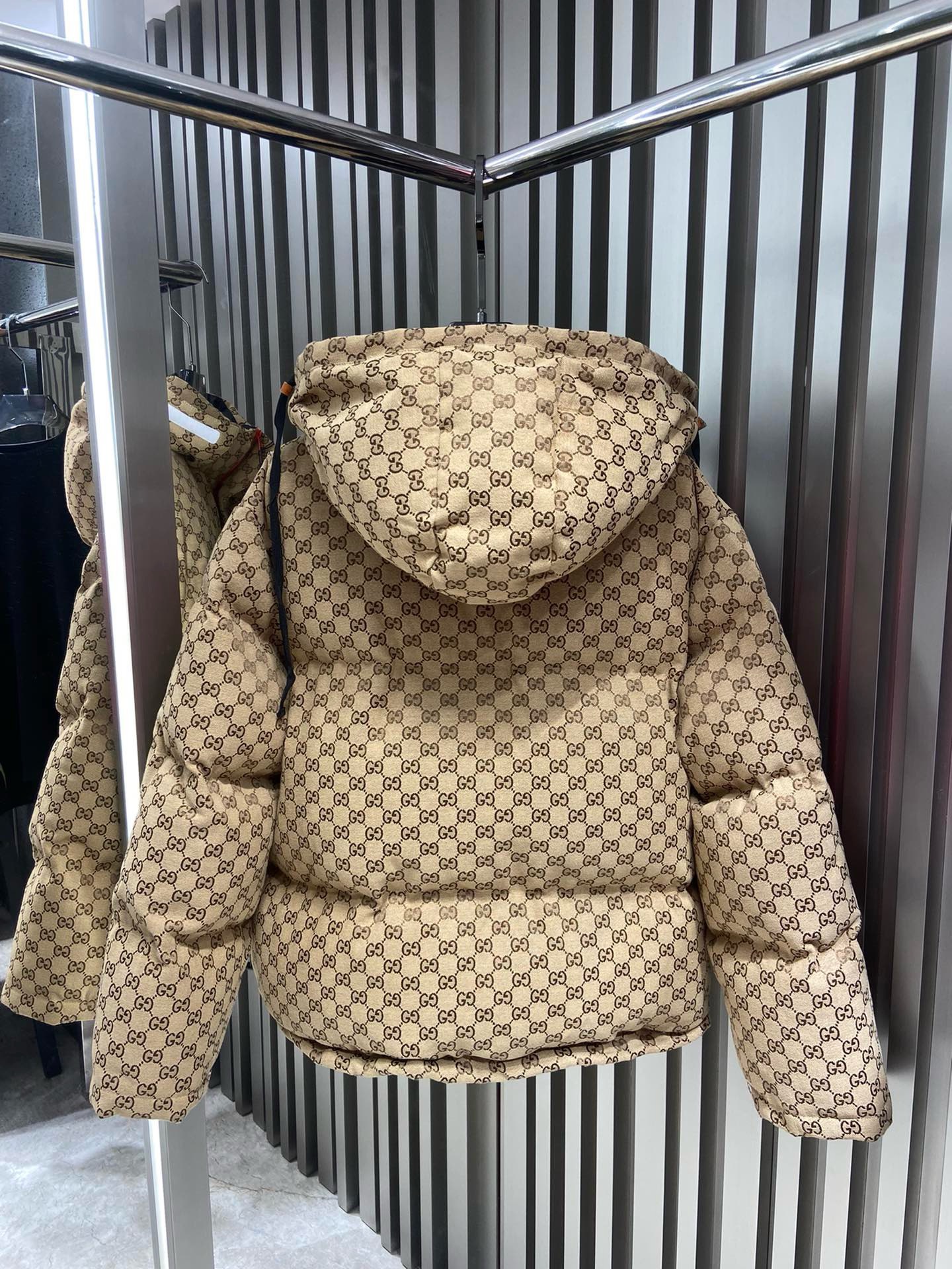 Bagsaaa Gvc*1 Down jacket with removable hood Carmel/Brown