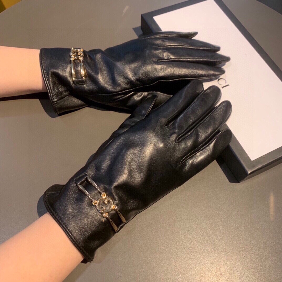 Bagsaaa Gvc*1 Black Leather Gloves