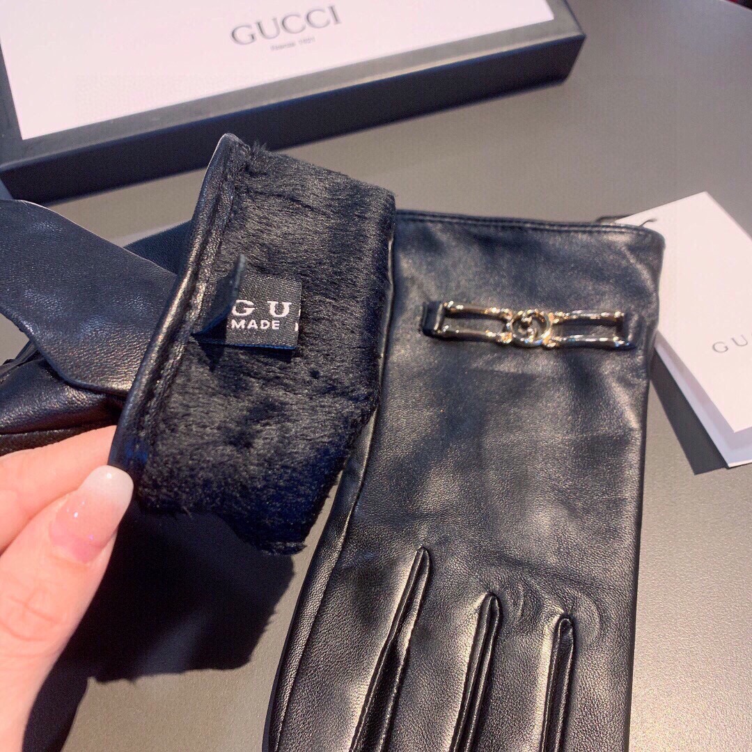 Bagsaaa Gvc*1 Black Leather Gloves