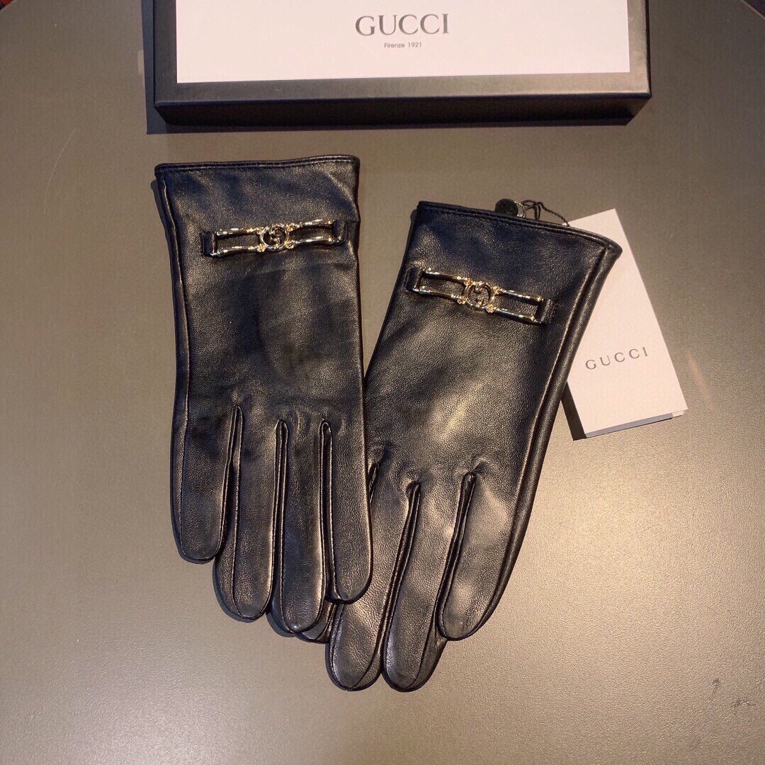 Bagsaaa Gvc*1 Black Leather Gloves