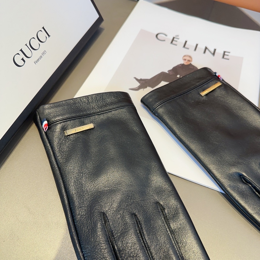 Bagsaaa Gvc*1 Black Leather Gloves 02