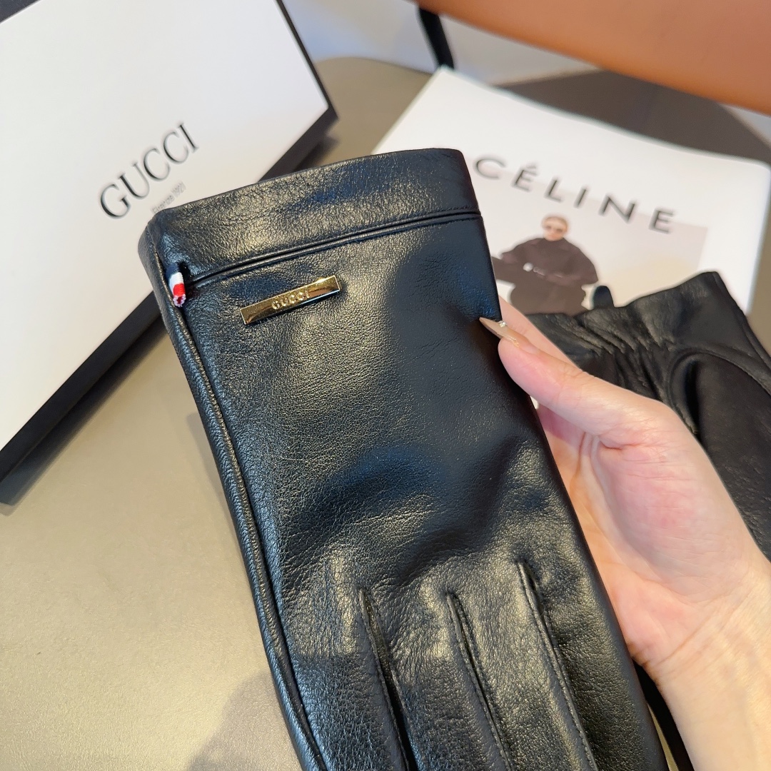 Bagsaaa Gvc*1 Black Leather Gloves 02