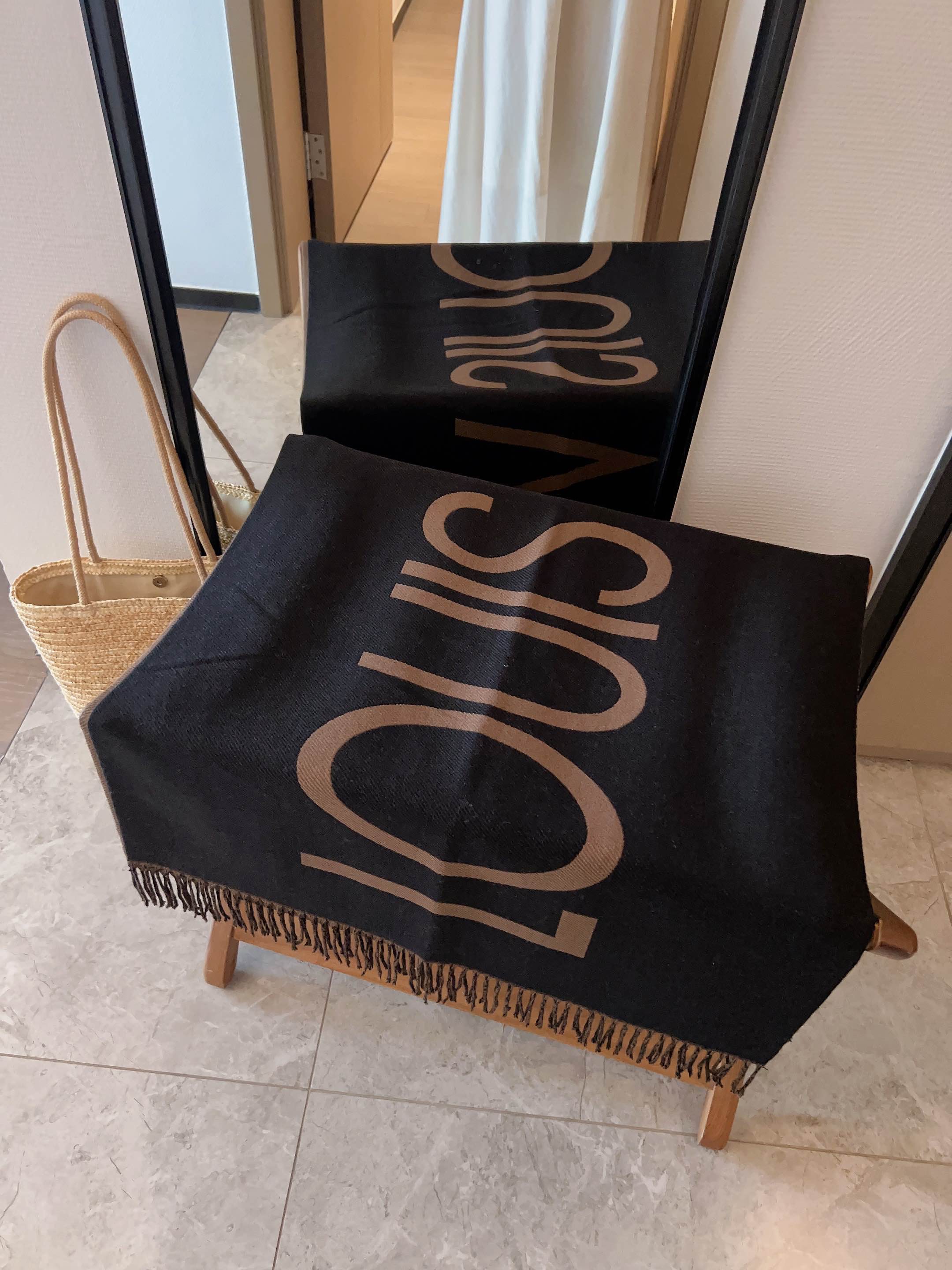 Bagsaaa L0vis Vvtt0n Brown Scarf - 180x65cm