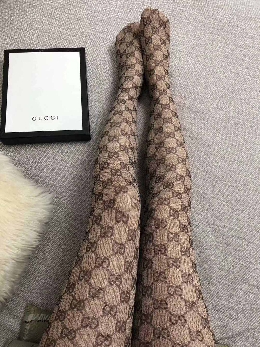 Bagsaaa Gvc*1 GG Ebony Beige Tights