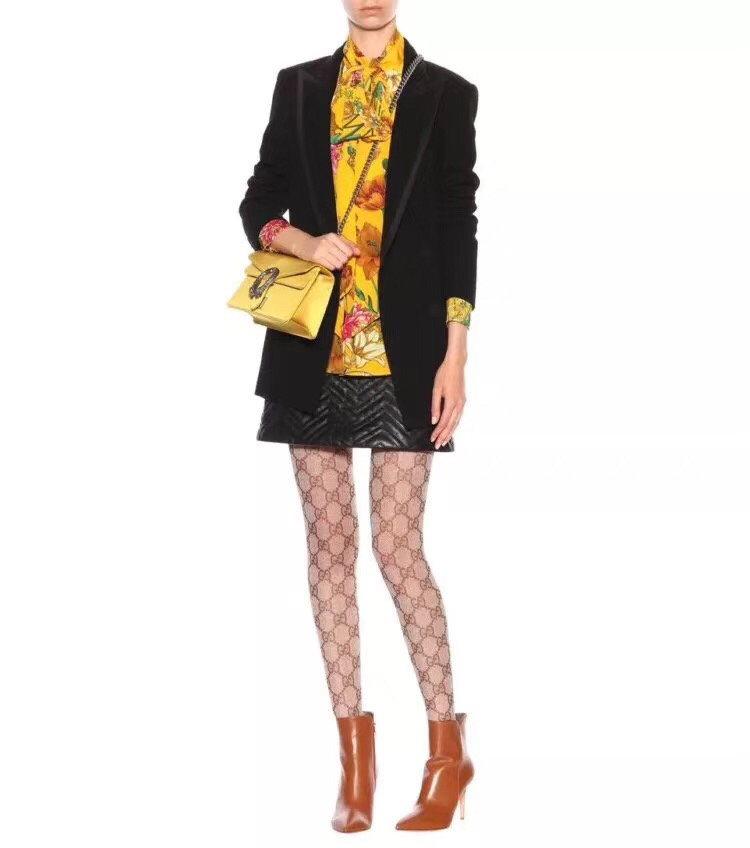 Bagsaaa Gvc*1 GG Ebony Beige Tights