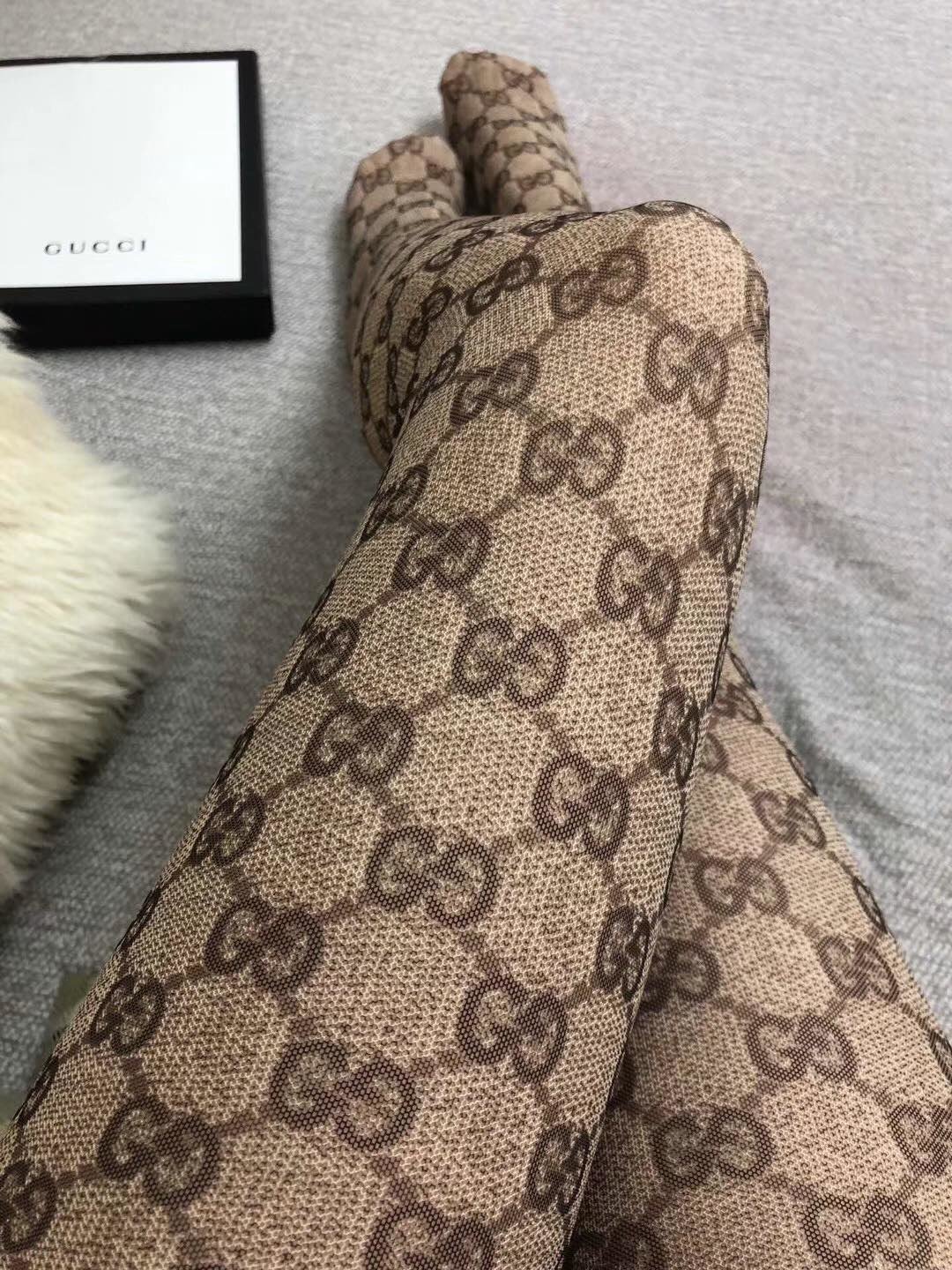 Bagsaaa Gvc*1 GG Ebony Beige Tights
