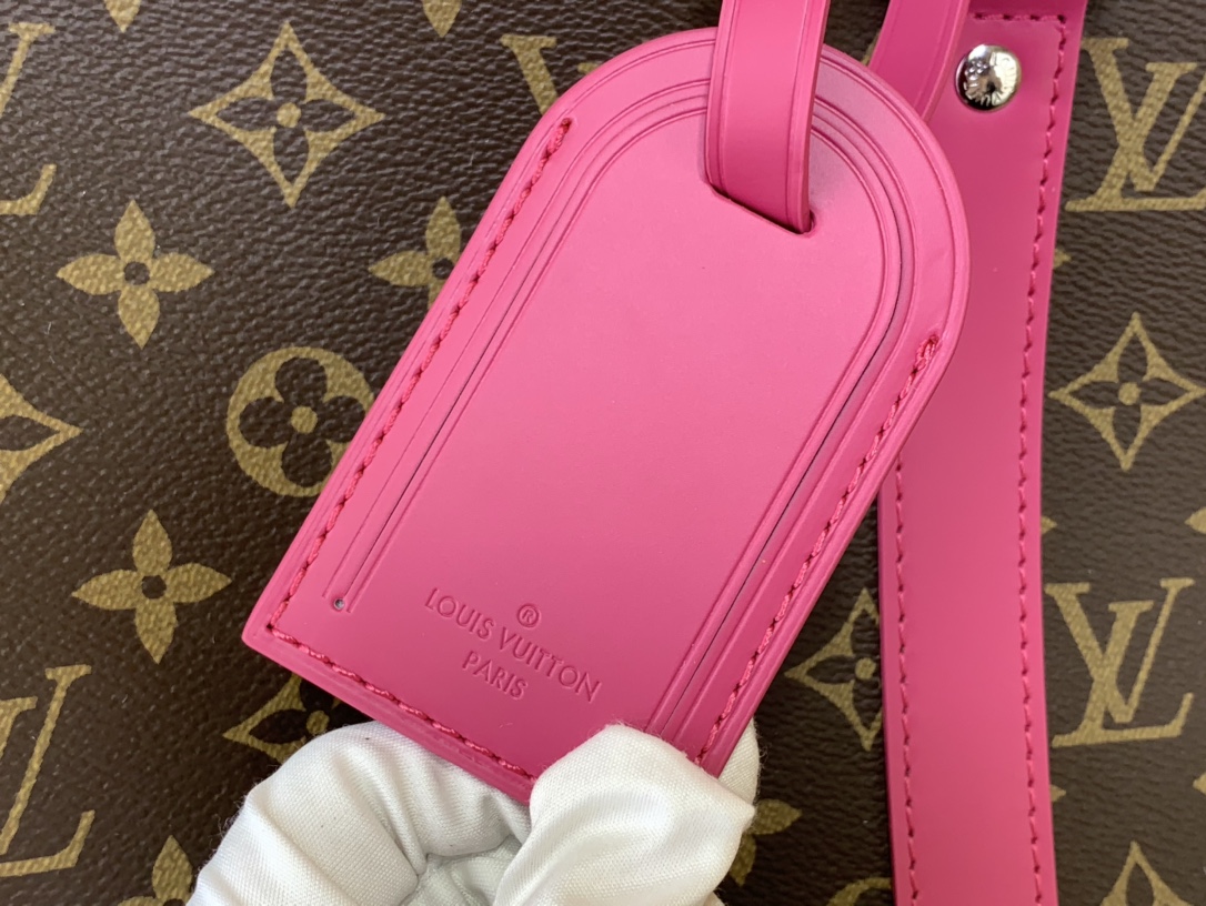 Bagsaaa L0vis Vvtt0n Keepall Bandoulière 50 Monogram Macassar Pink - 50x29x23cm