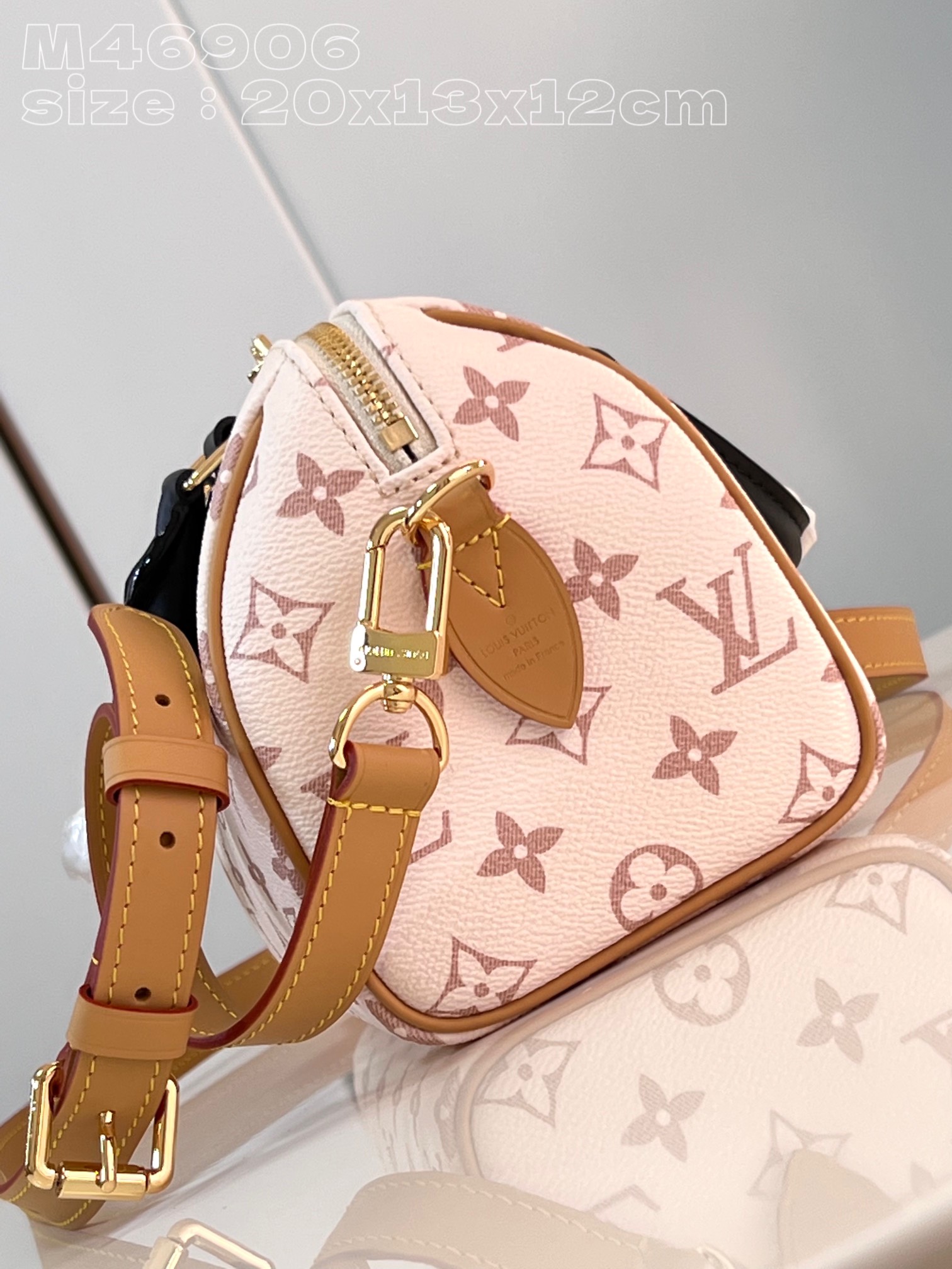 Bagsaaa L0vis Vvtt0n M46906 Speedy Bandoulière 20 Monogram Dune - 20 x 15 x 12.5 cm
