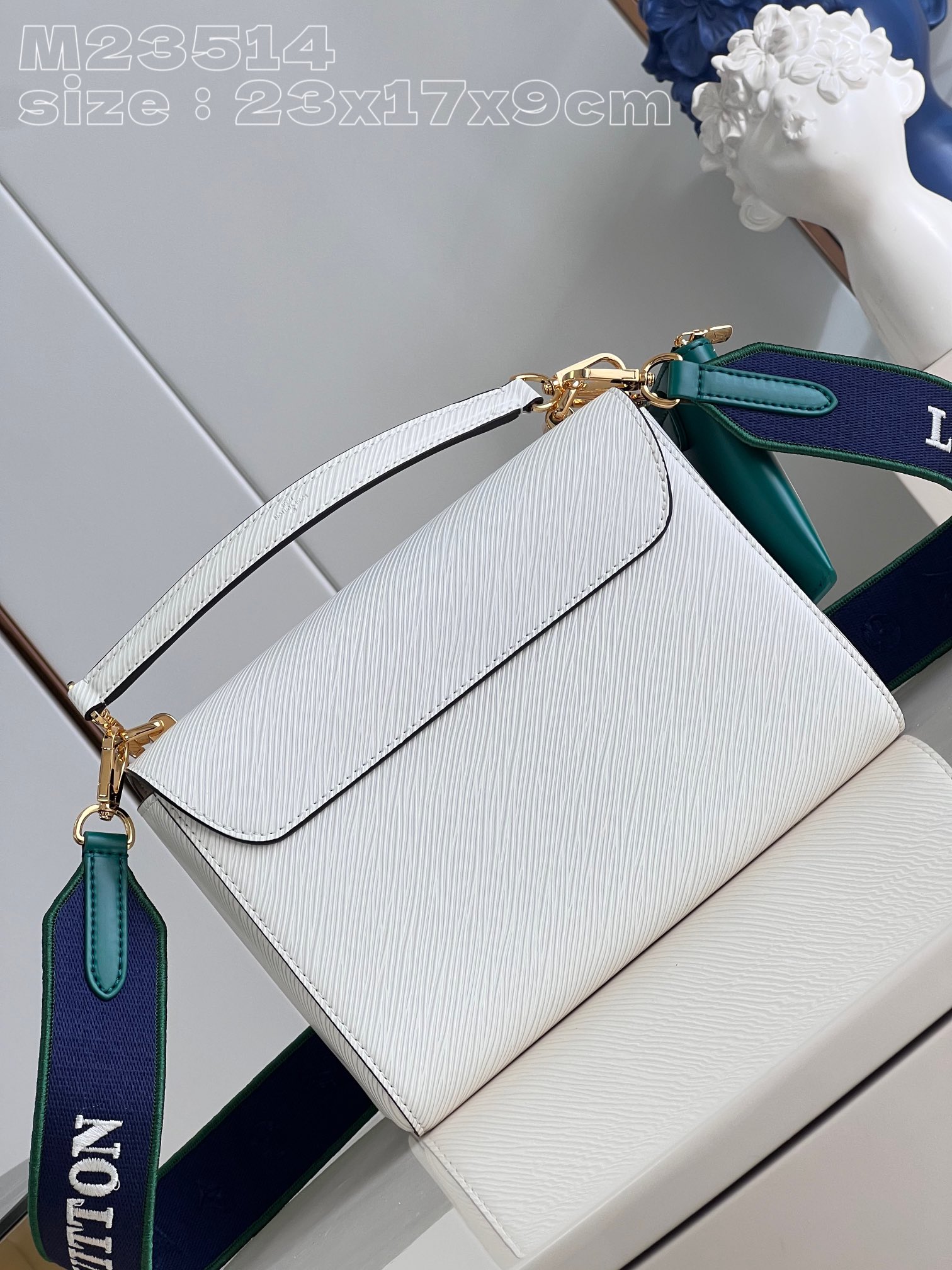 Bagsaaa L0vis Vvtt0n Twist MM White Bag - M23514 - 23 x 17 x 9.5cm