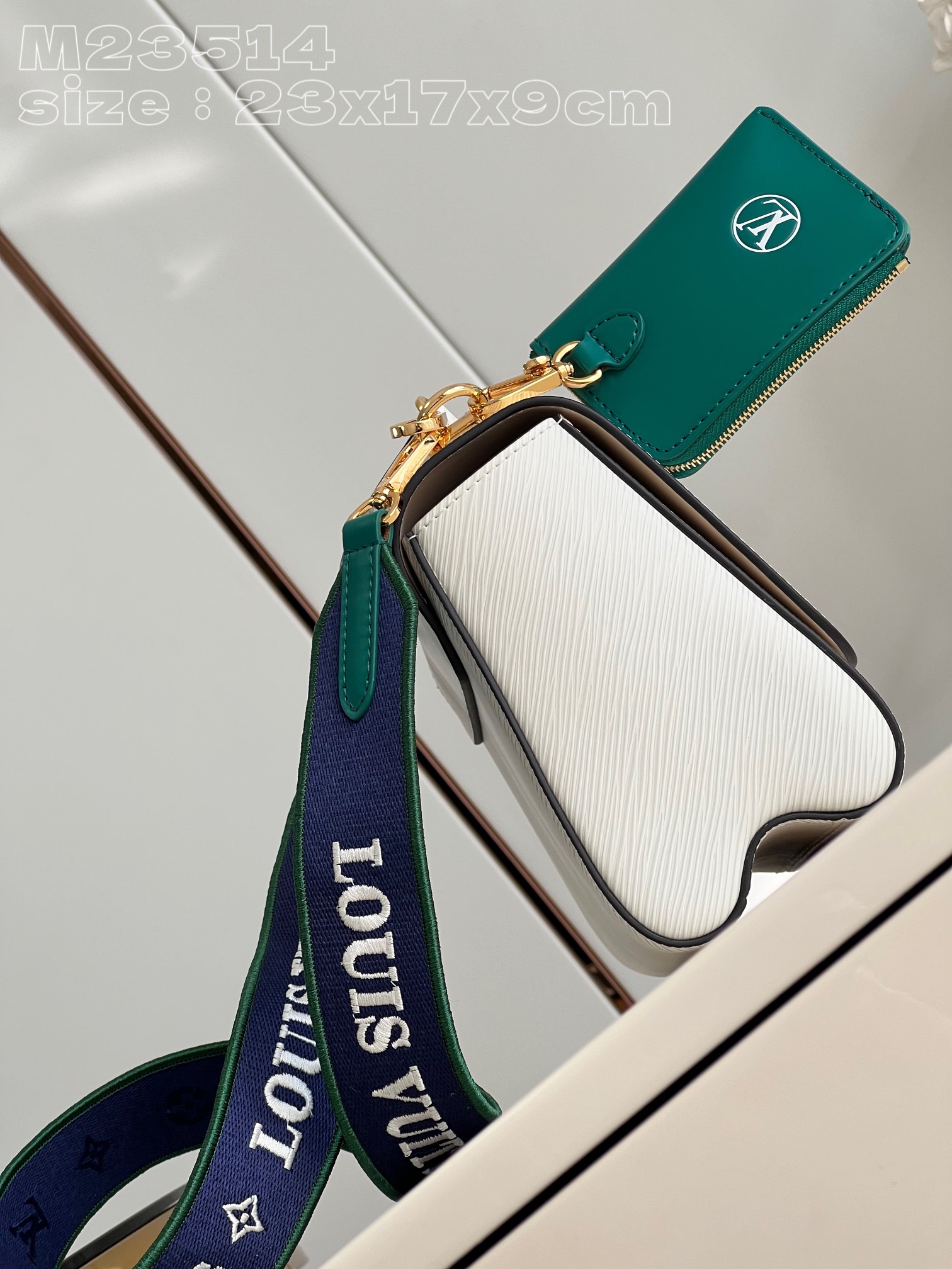 Bagsaaa L0vis Vvtt0n Twist MM White Bag - M23514 - 23 x 17 x 9.5cm