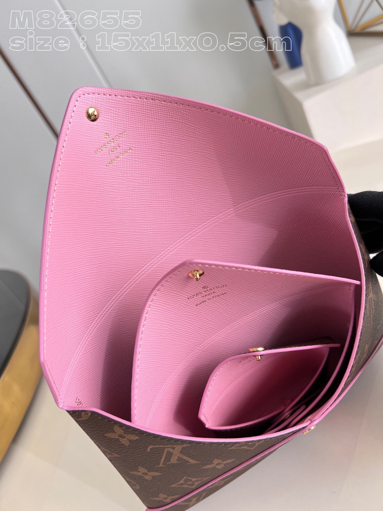 Bagsaaa L0vis Vvtt0n M82655 Kirigami Pochette Monogram Pink