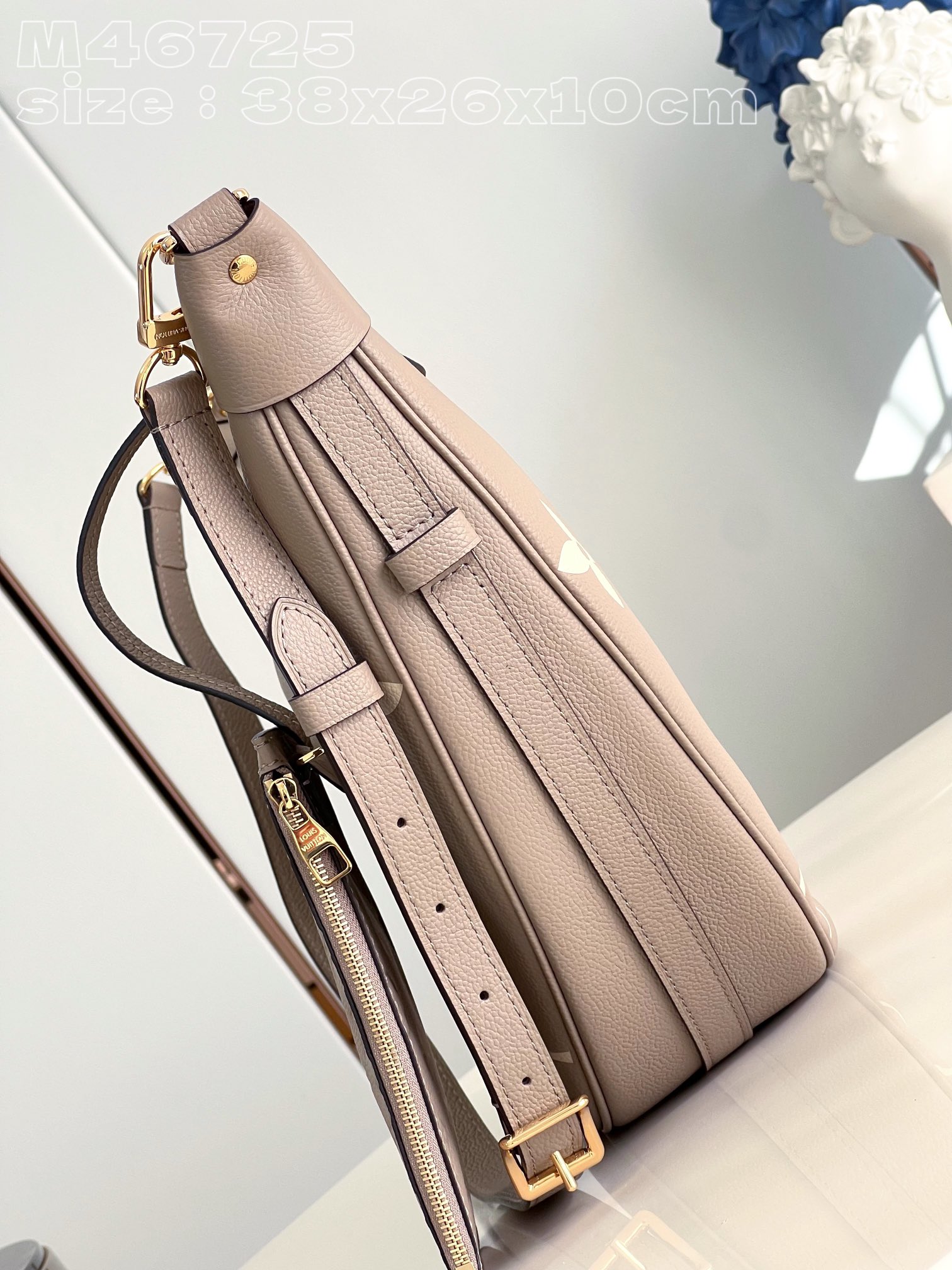 Bagsaaa L0vis Vvtt0n Loop Hobo Monogram Empreinte Taupe - 38x26x10cm