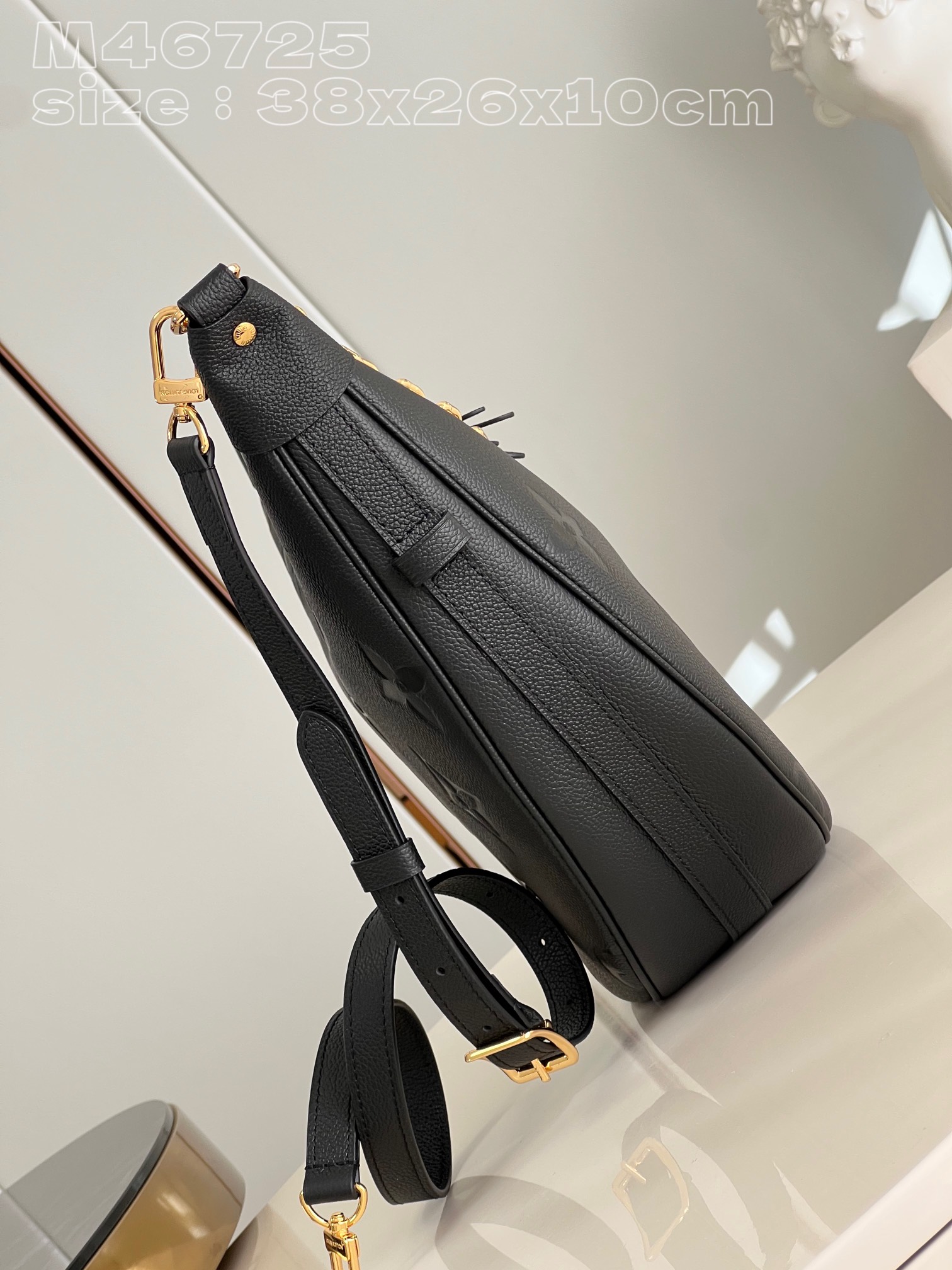 Bagsaaa L0vis Vvtt0n Loop Hobo Monogram Empreinte Black - 38x26x10cm