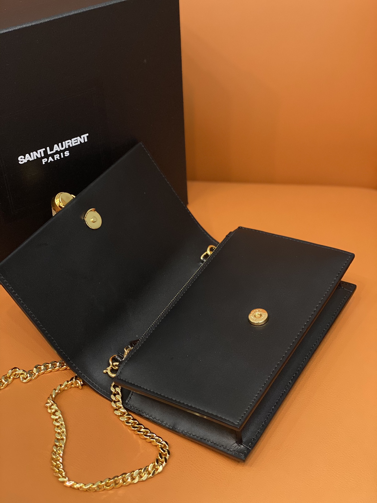 Bagsaaa Y51 Kate Tassel Bag Black Gold Hardware - 19x12.5x4cm
