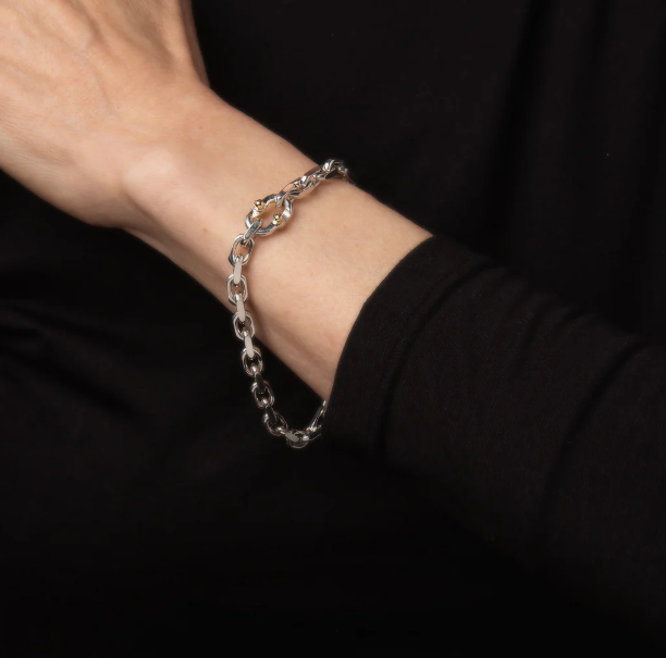 Bagsaaa T*f*ny & Co Makers Narrow Chain Bracelet