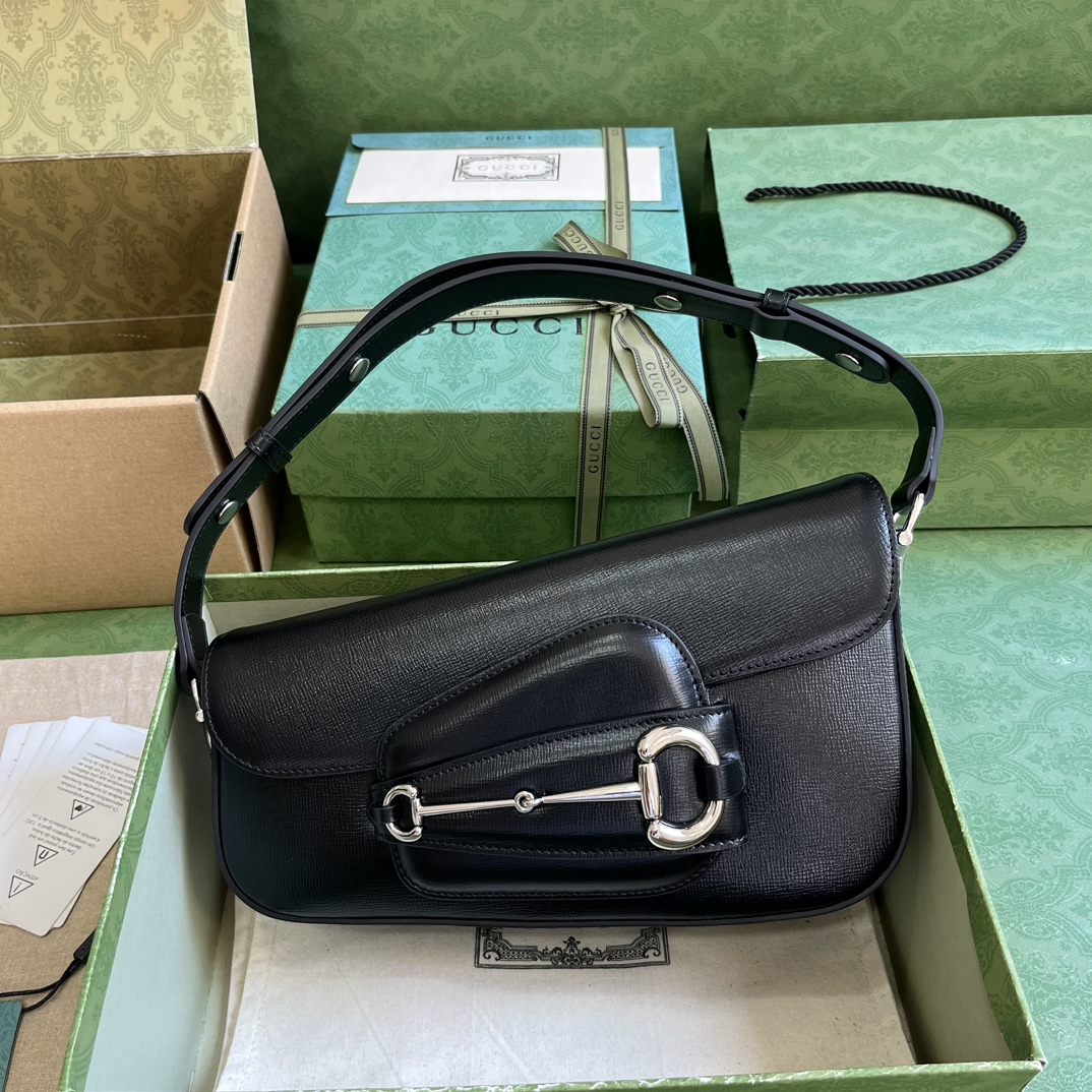 Bagsaaa Gvc*1 Horsebit 1955 Small Shoulder Bag - 26.5x 10.5-17x 4-8cm