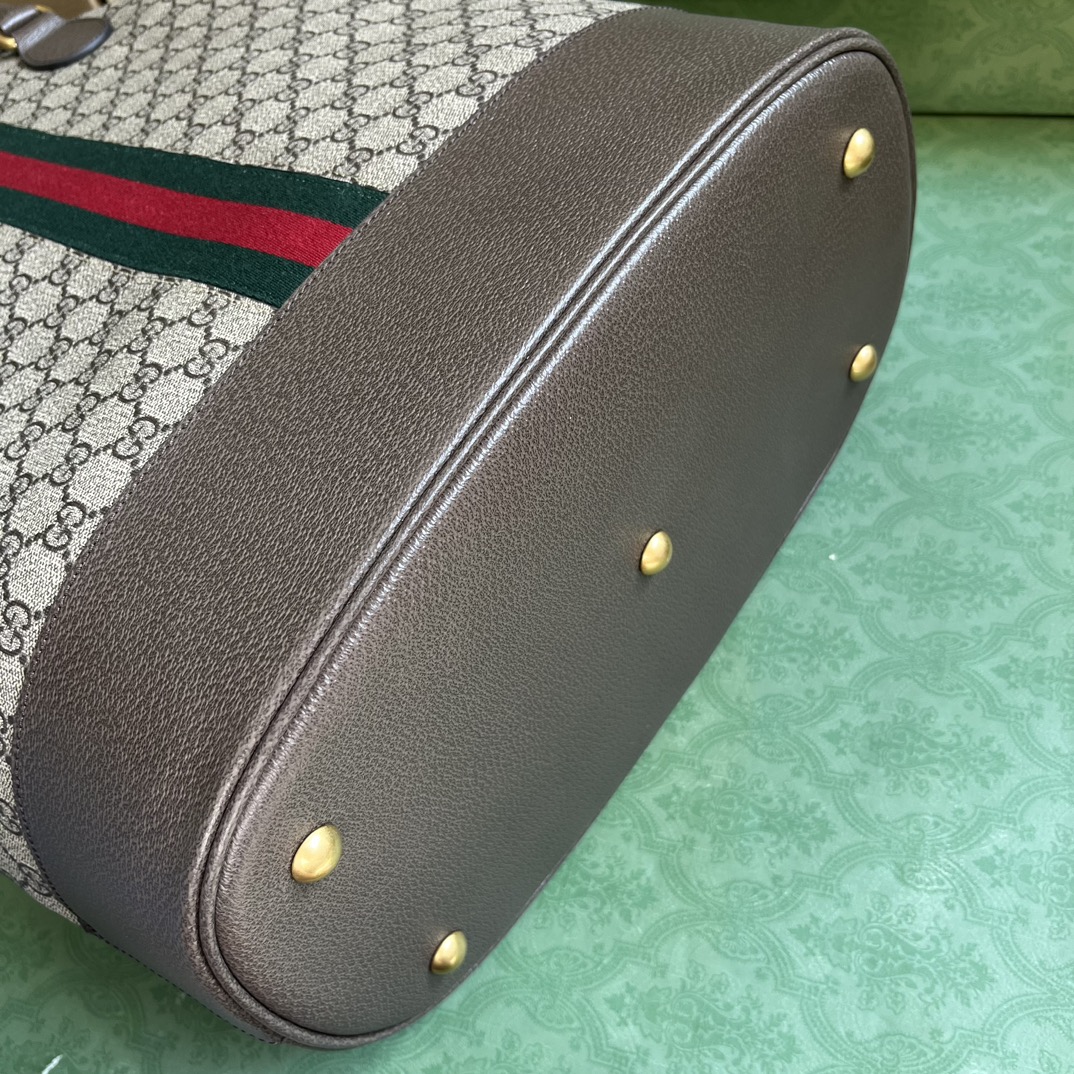 Bagsaaa Gvc*1 Gvc*1 Savoy duffle bag in beige and ebony - 36x 48x 21.5cm
