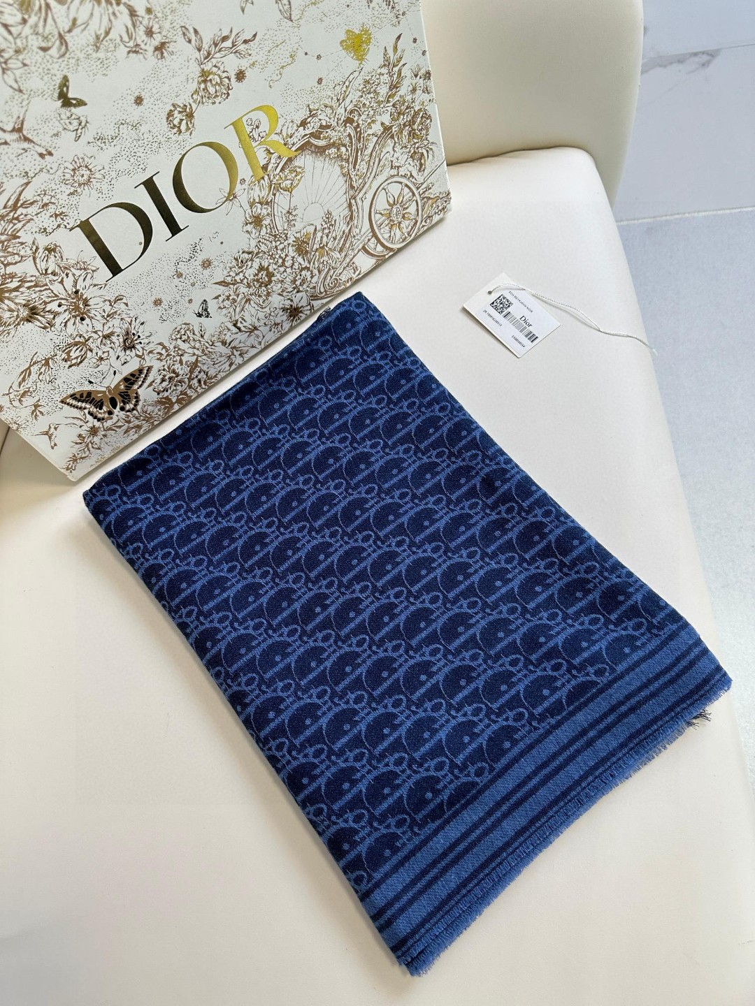 Bagsaaa D10r Oblique Scarf Blue