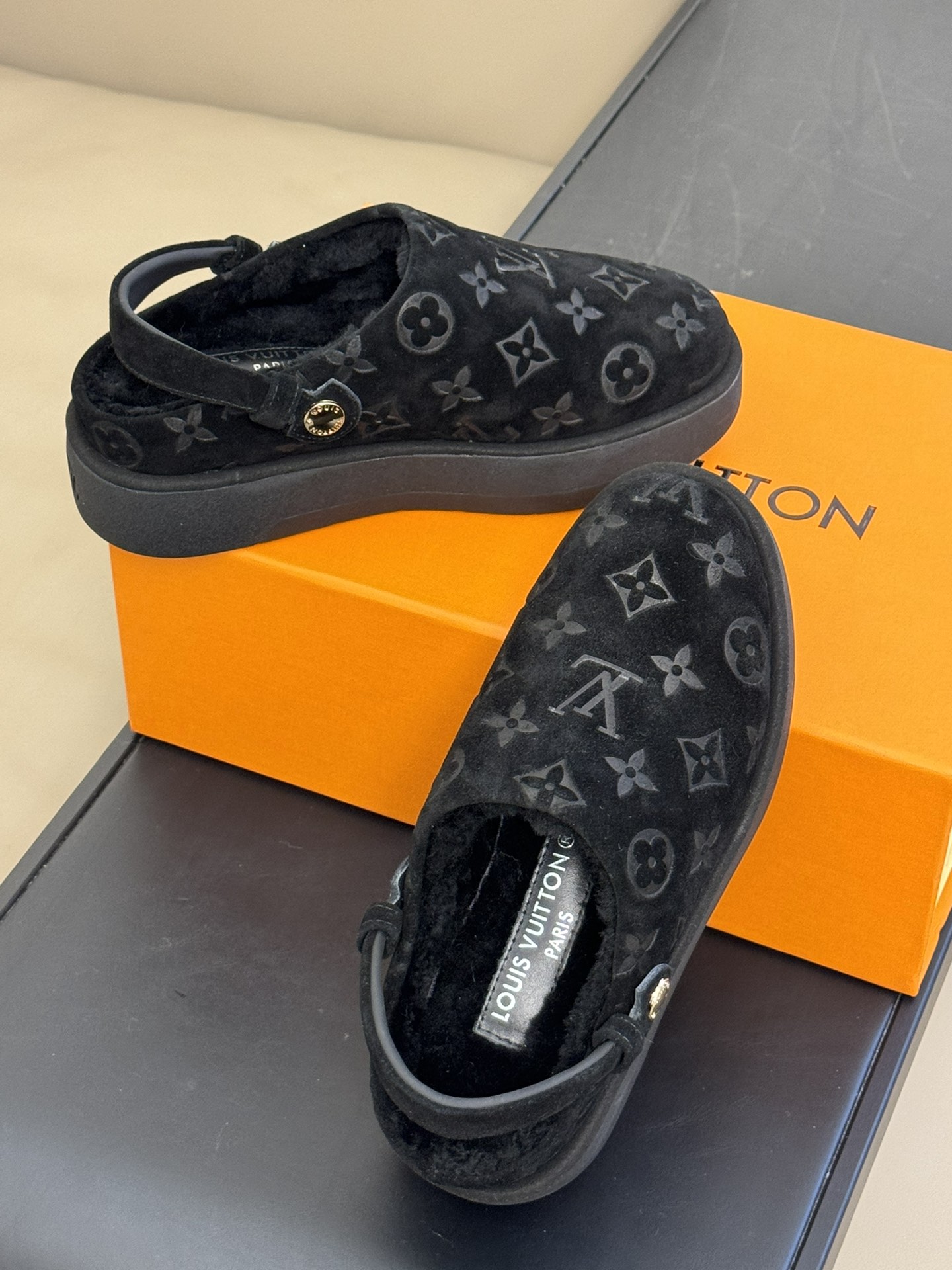 Bagsaaa L0vis Vvtt0n Aspen Platform Clog Black