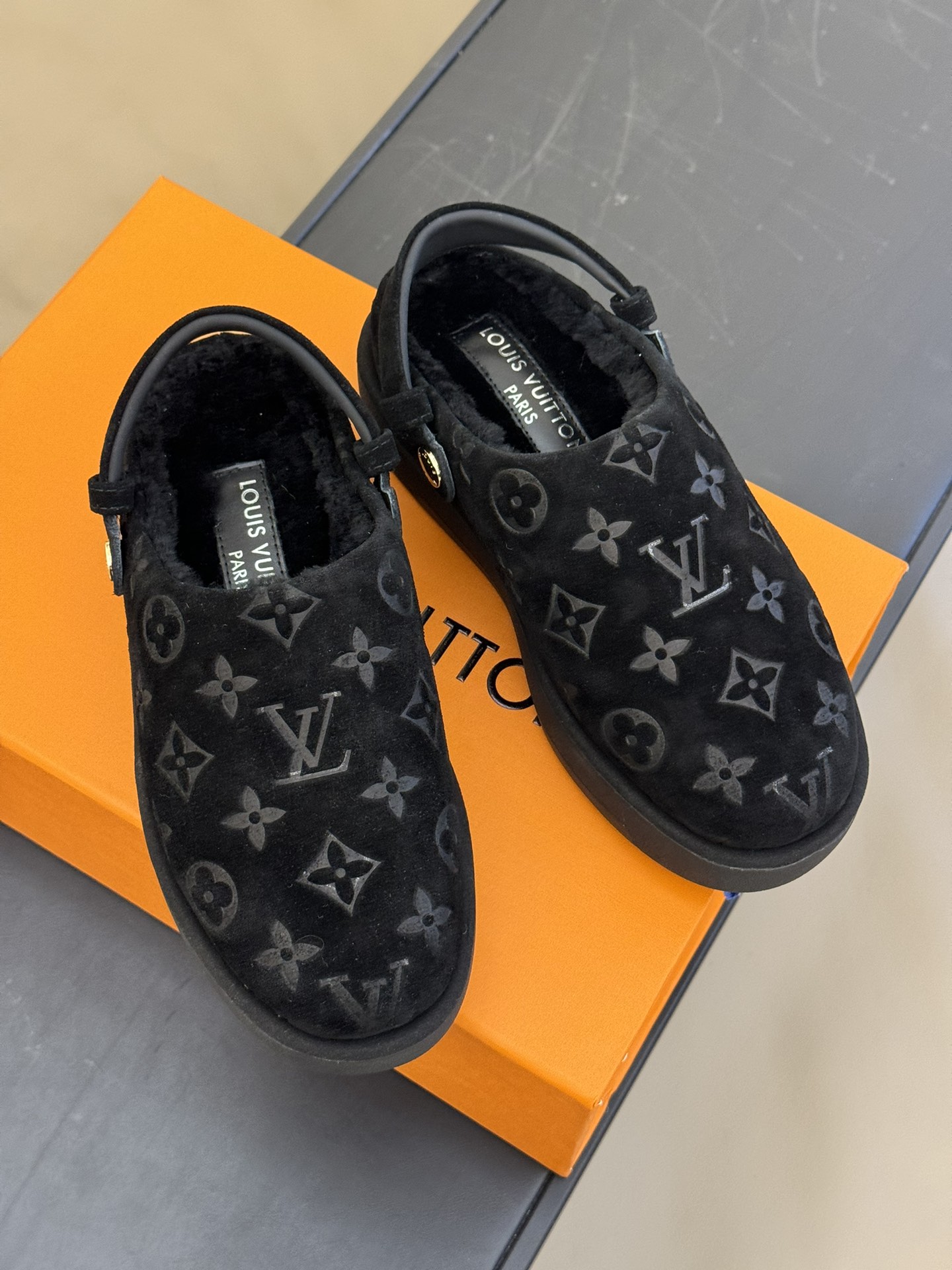 Bagsaaa L0vis Vvtt0n Aspen Platform Clog Black