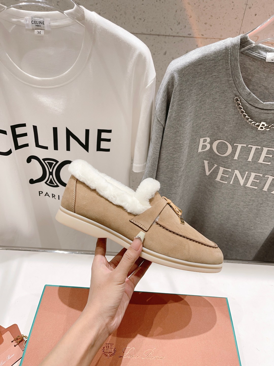 Bagsaaa L0r0 P1ana Winter Loafers Brown