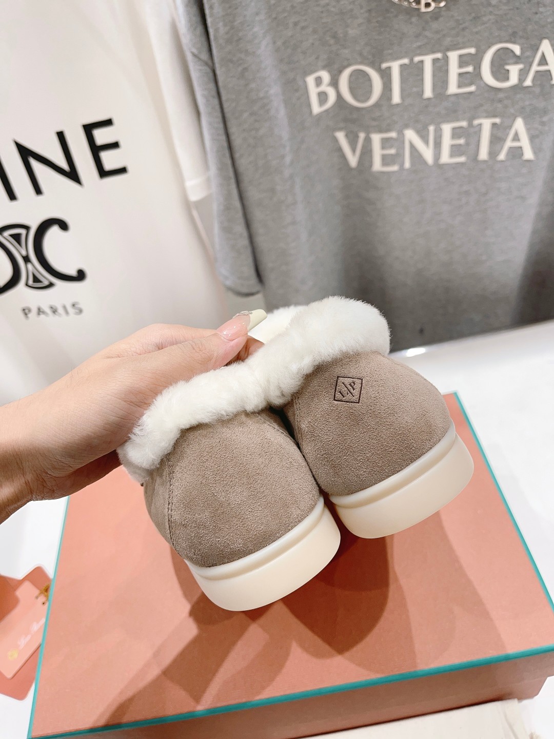 Bagsaaa L0r0 P1ana Winter Loafers Grey