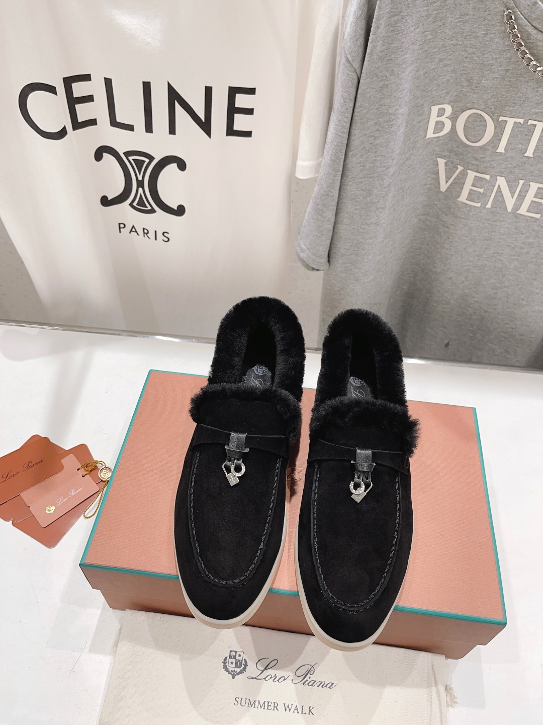 Bagsaaa L0r0 P1ana Winter Loafers Black