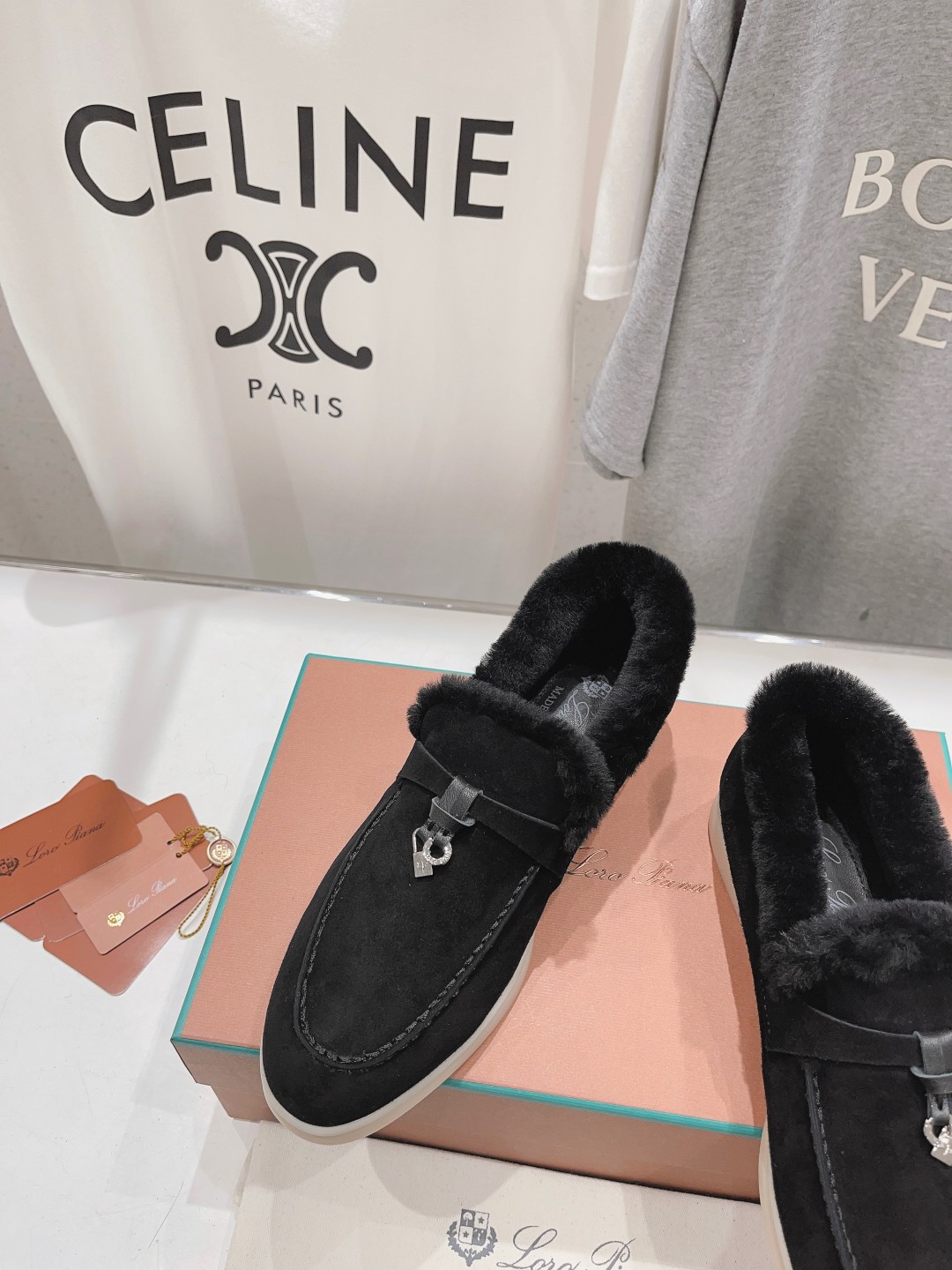 Bagsaaa L0r0 P1ana Winter Loafers Black