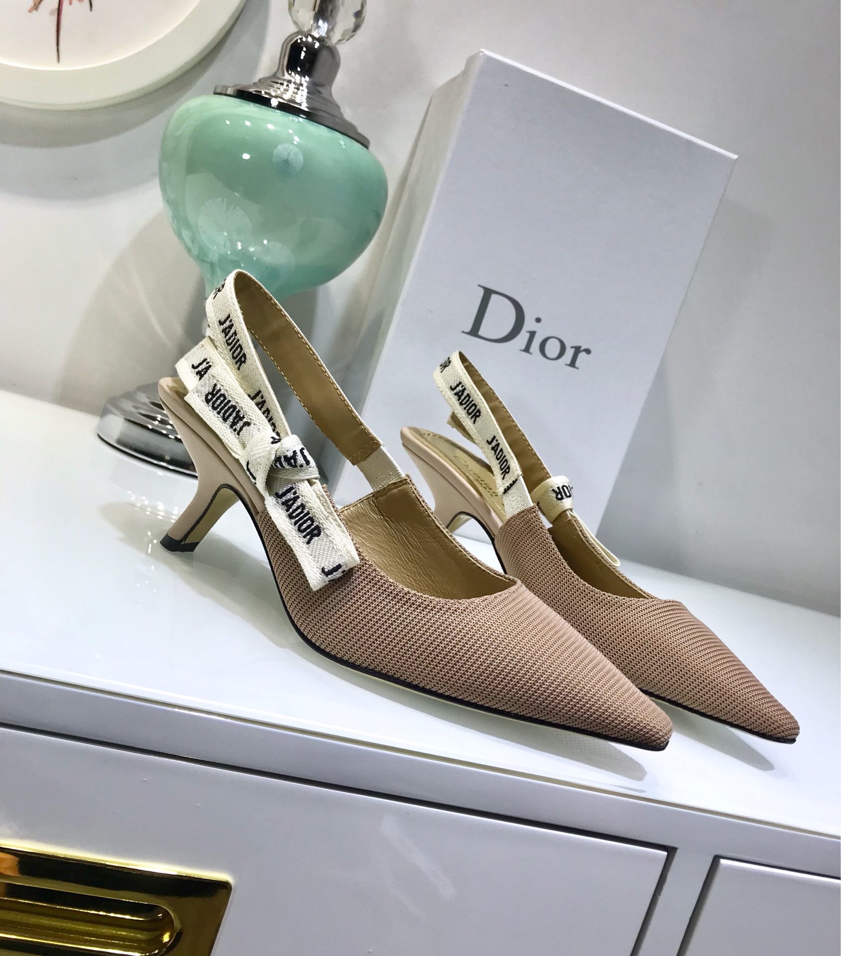 Bagsaaa D10r J'AD10r Slingback Pump Nude