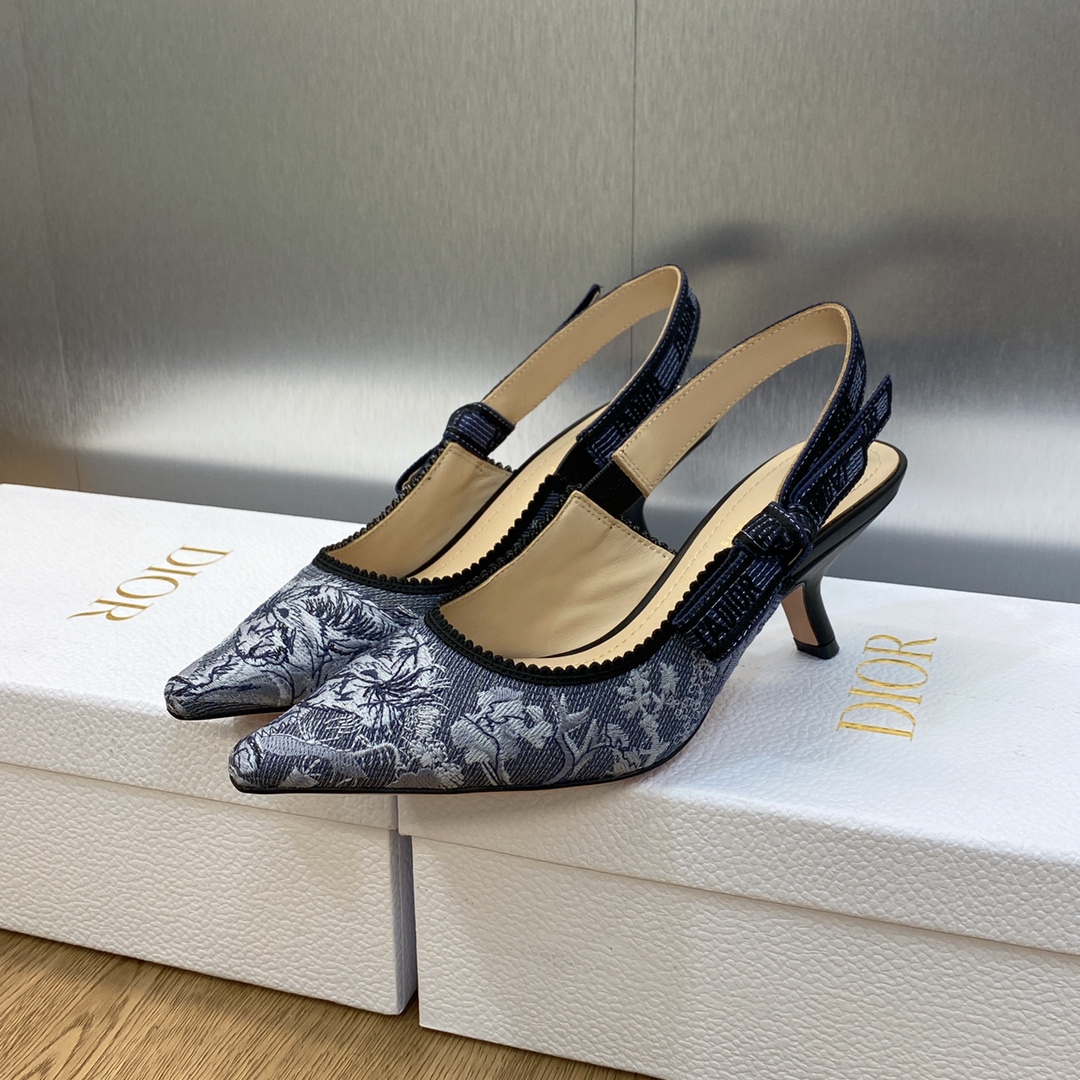 Bagsaaa D10r J'AD10r Slingback Pump Dark Blue