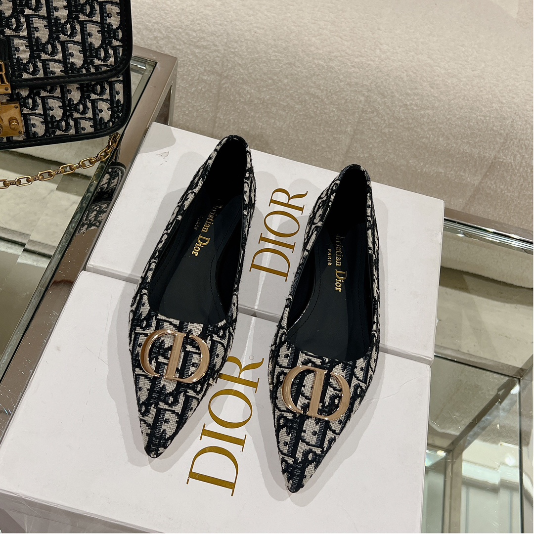 Bagsaaa D10r Oblique Flat Shoes Blue