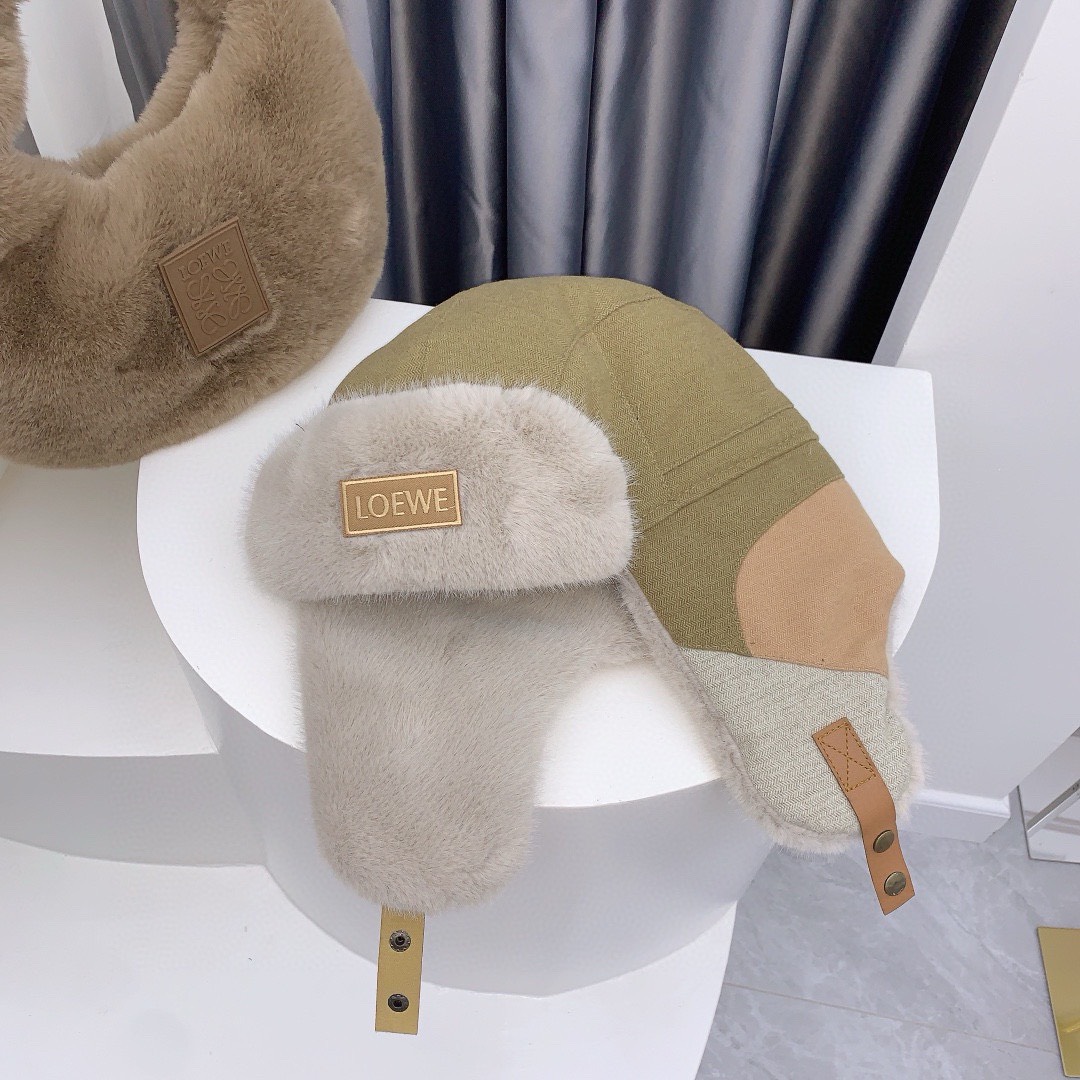 Bagsaaa L0ew* Shearling Bucket Hat