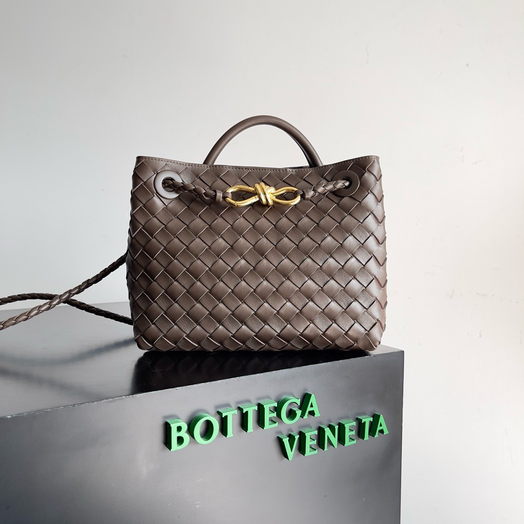 Bagsaaa B0tt*ga Ven*ta Andiamo Medium brown leather tote bag - 19*25*10.5cm