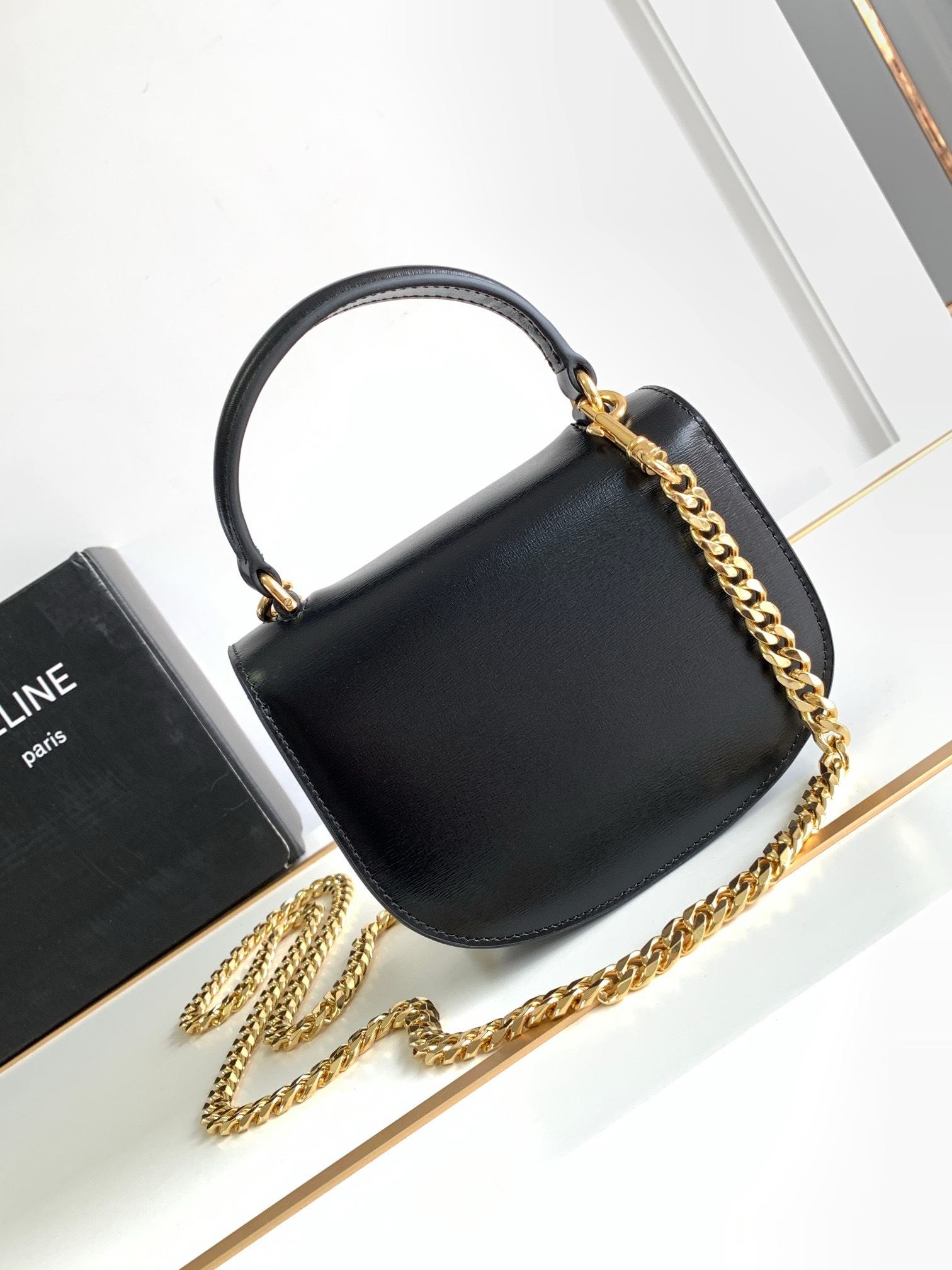 Bagsaaa Ce1i*e Mini Besace Bag Crystal Hardware - 15x.5x11x5cm