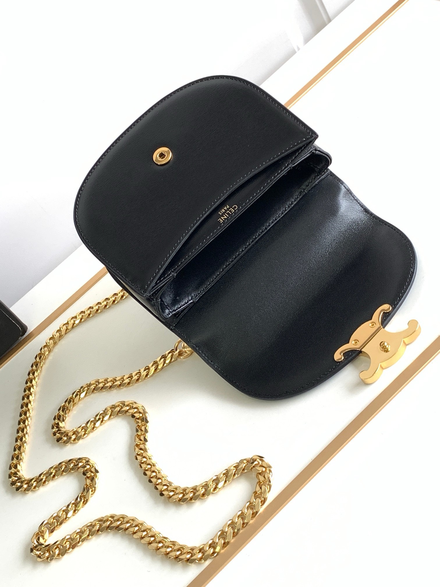 Bagsaaa Ce1i*e Mini Besace Bag Crystal Hardware - 15x.5x11x5cm